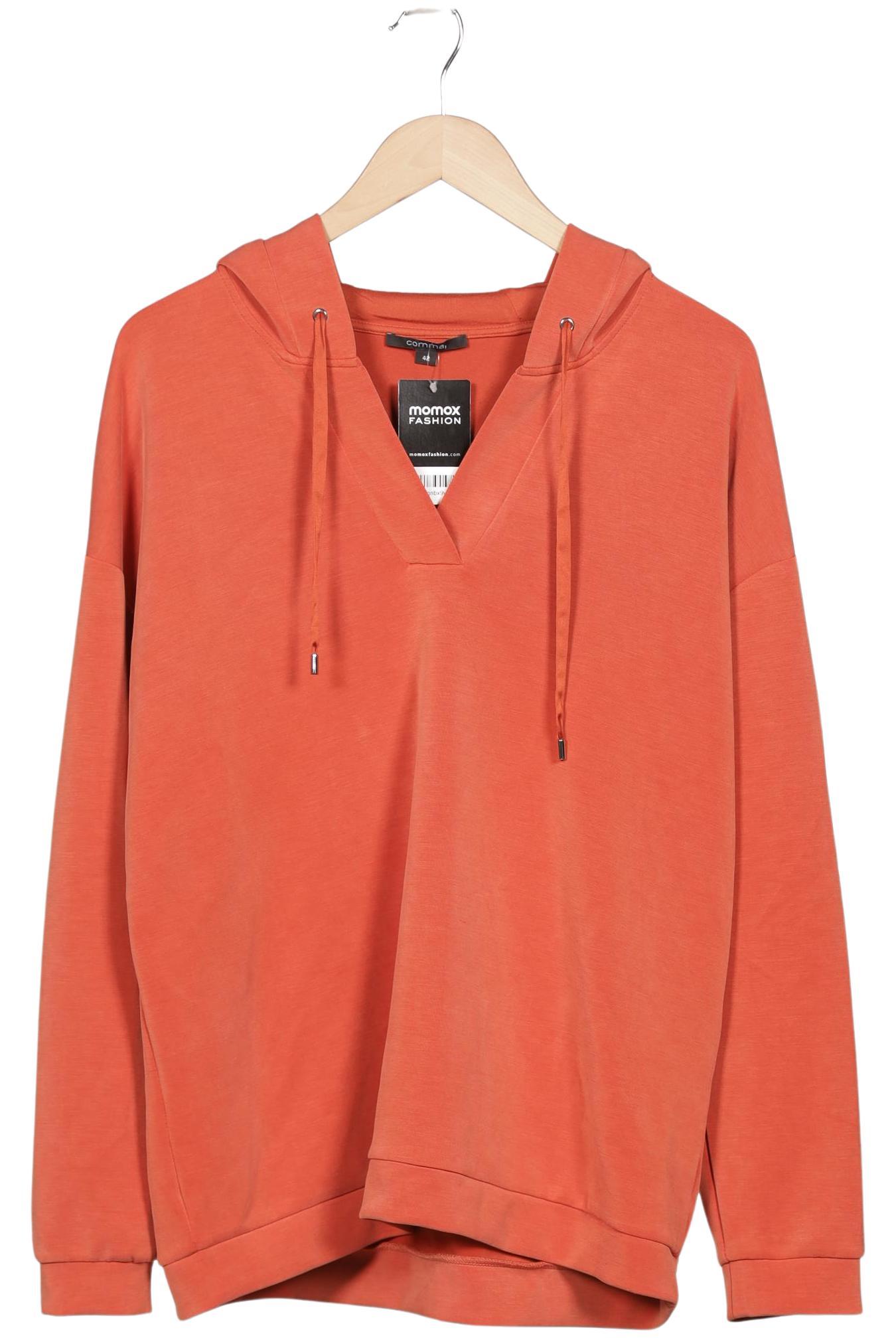 

Comma Damen Kapuzenpullover, orange, Gr. 42
