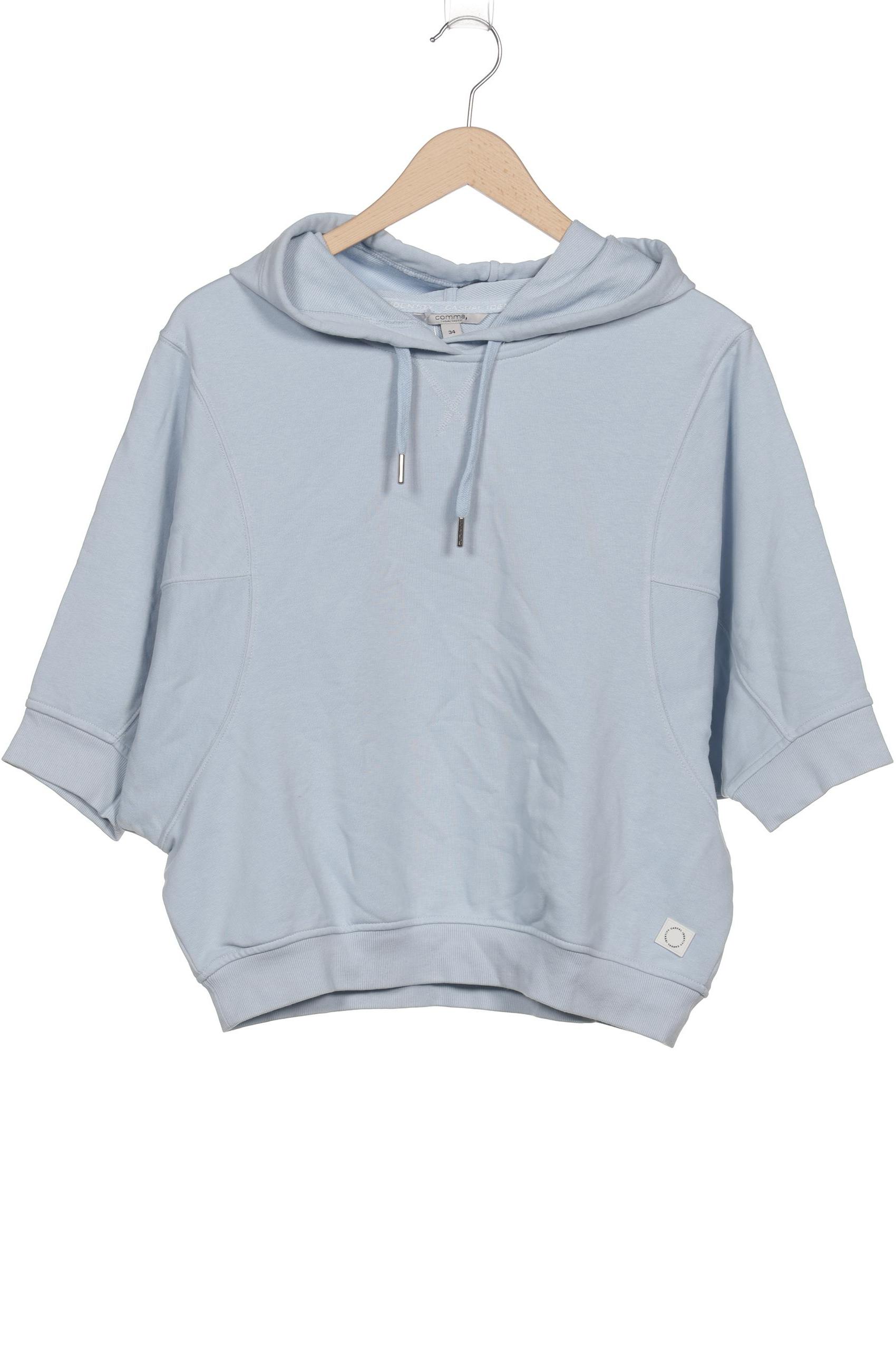 

Comma Damen Kapuzenpullover, hellblau, Gr. 34