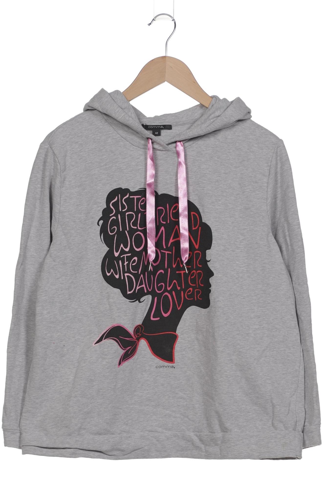 

Comma Damen Kapuzenpullover, grau, Gr. 42