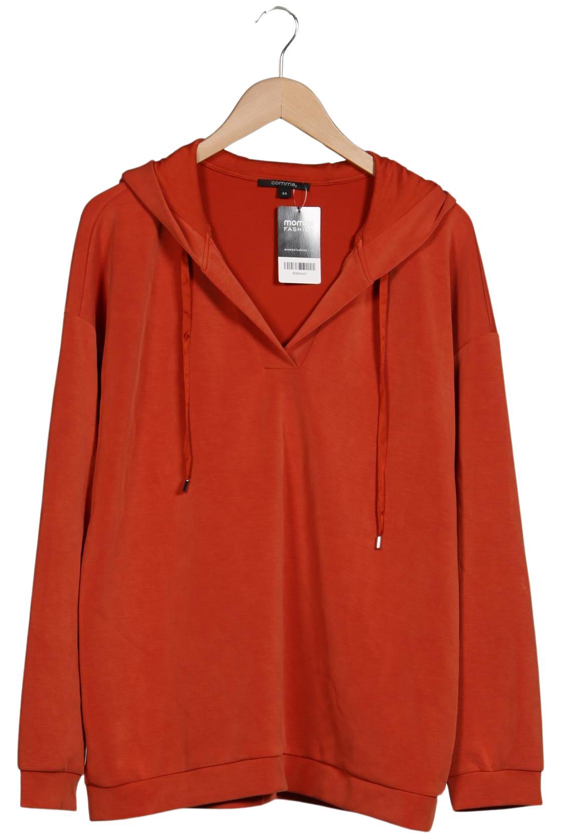 

Comma Damen Kapuzenpullover, orange, Gr. 44