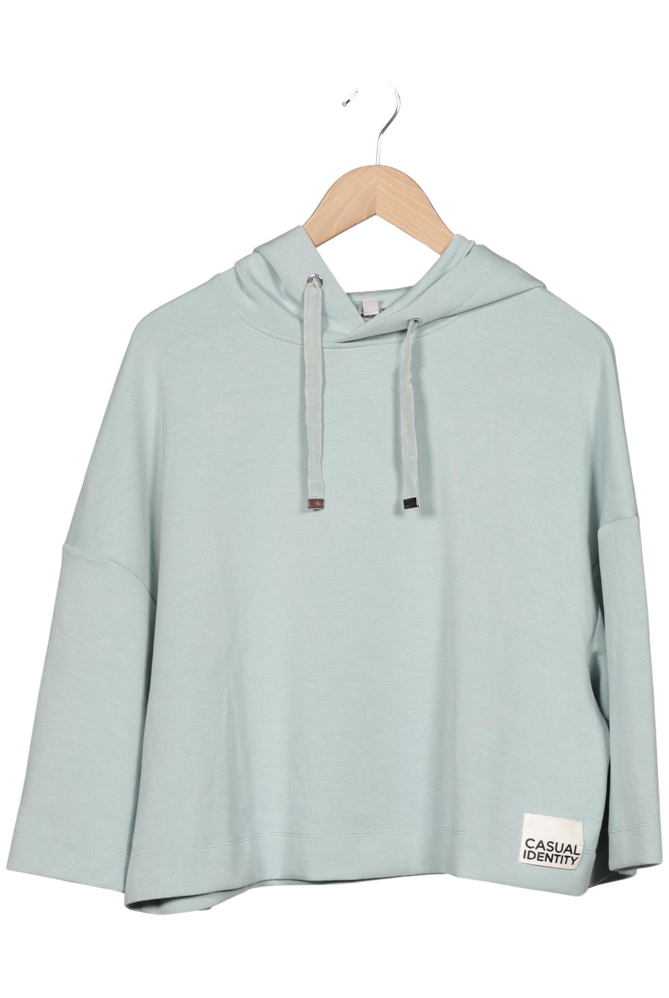 

Comma Damen Kapuzenpullover, türkis, Gr. 38