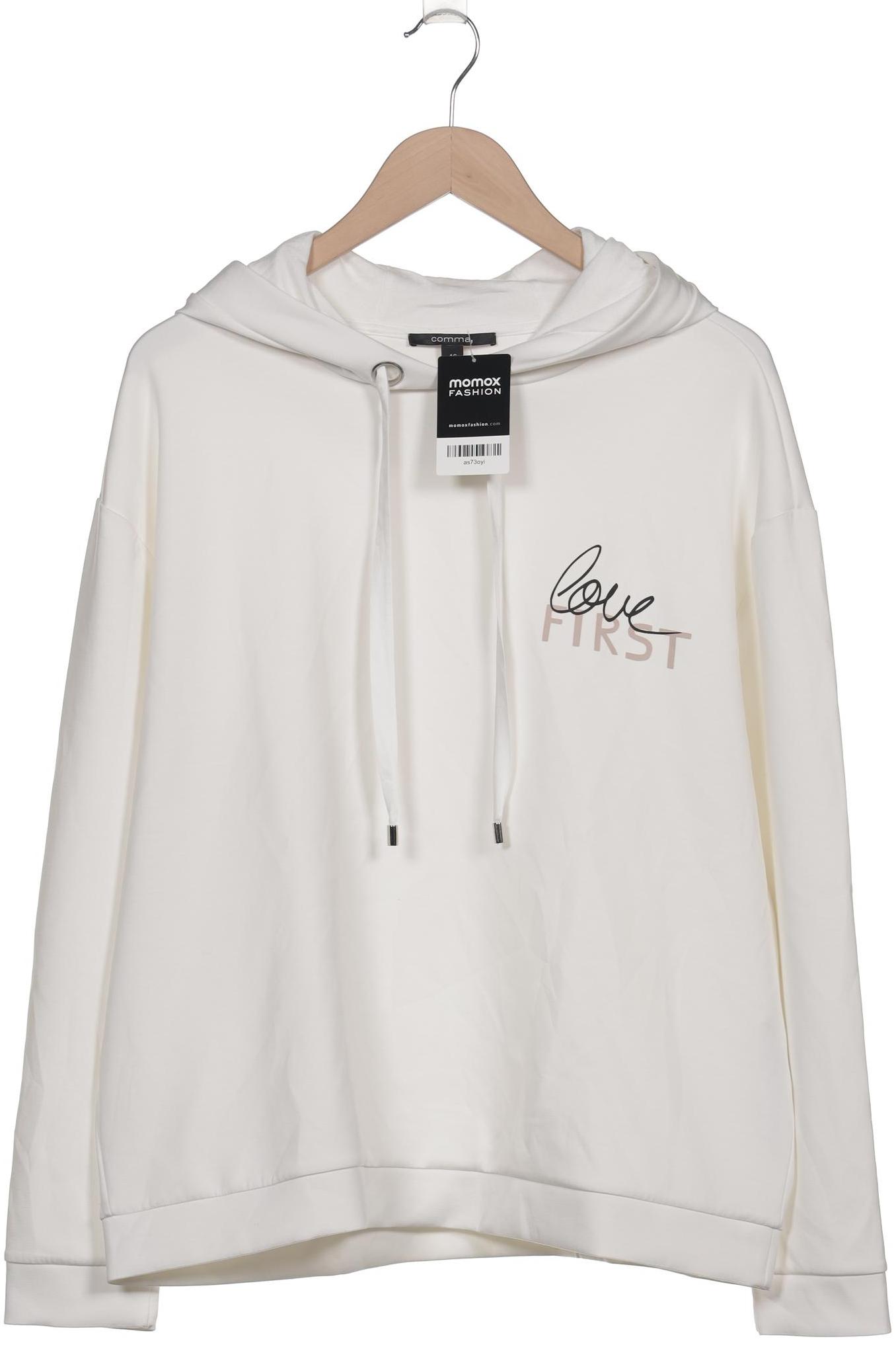 

Comma Damen Kapuzenpullover, weiß, Gr. 46