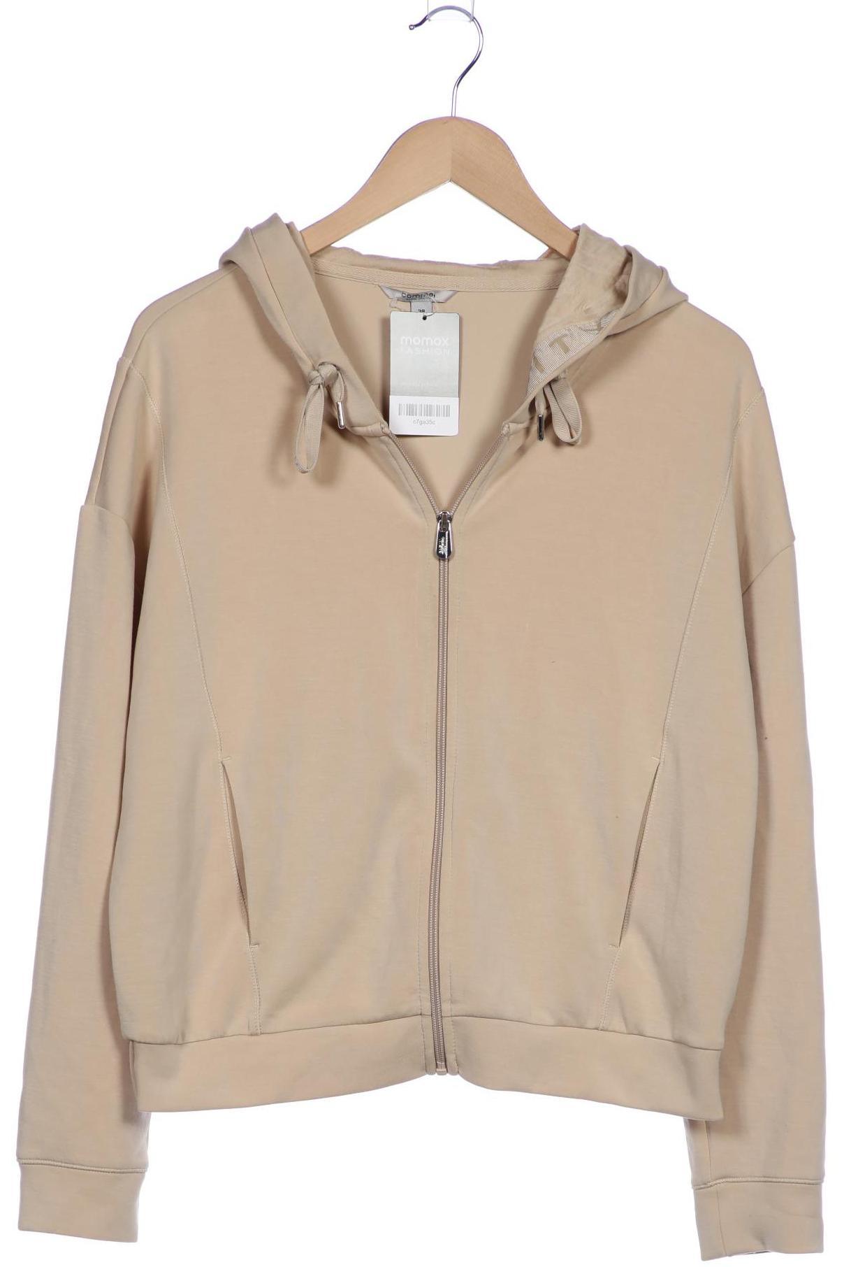 

Comma Damen Kapuzenpullover, beige, Gr. 38