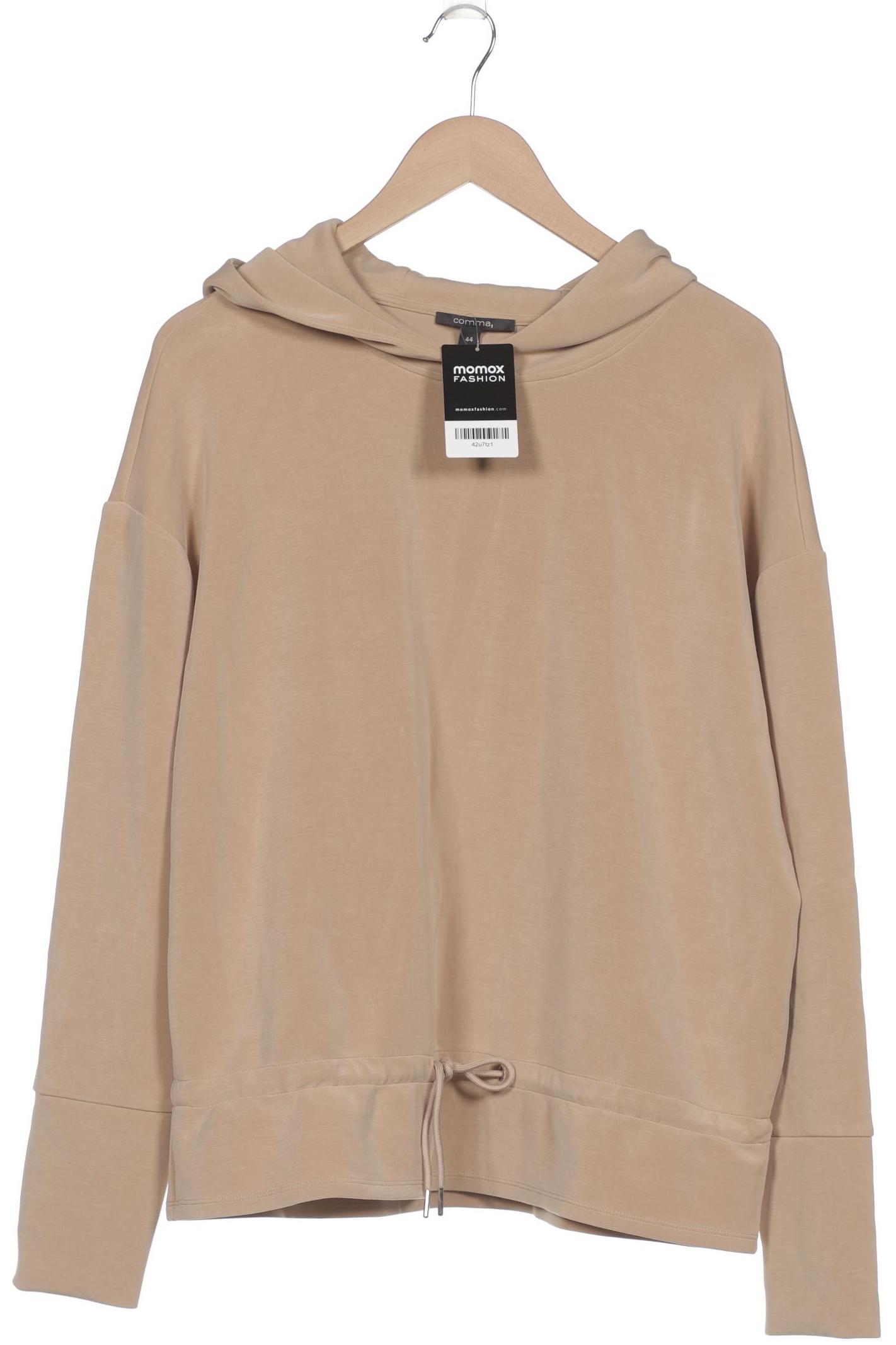 

Comma Damen Kapuzenpullover, beige, Gr. 44
