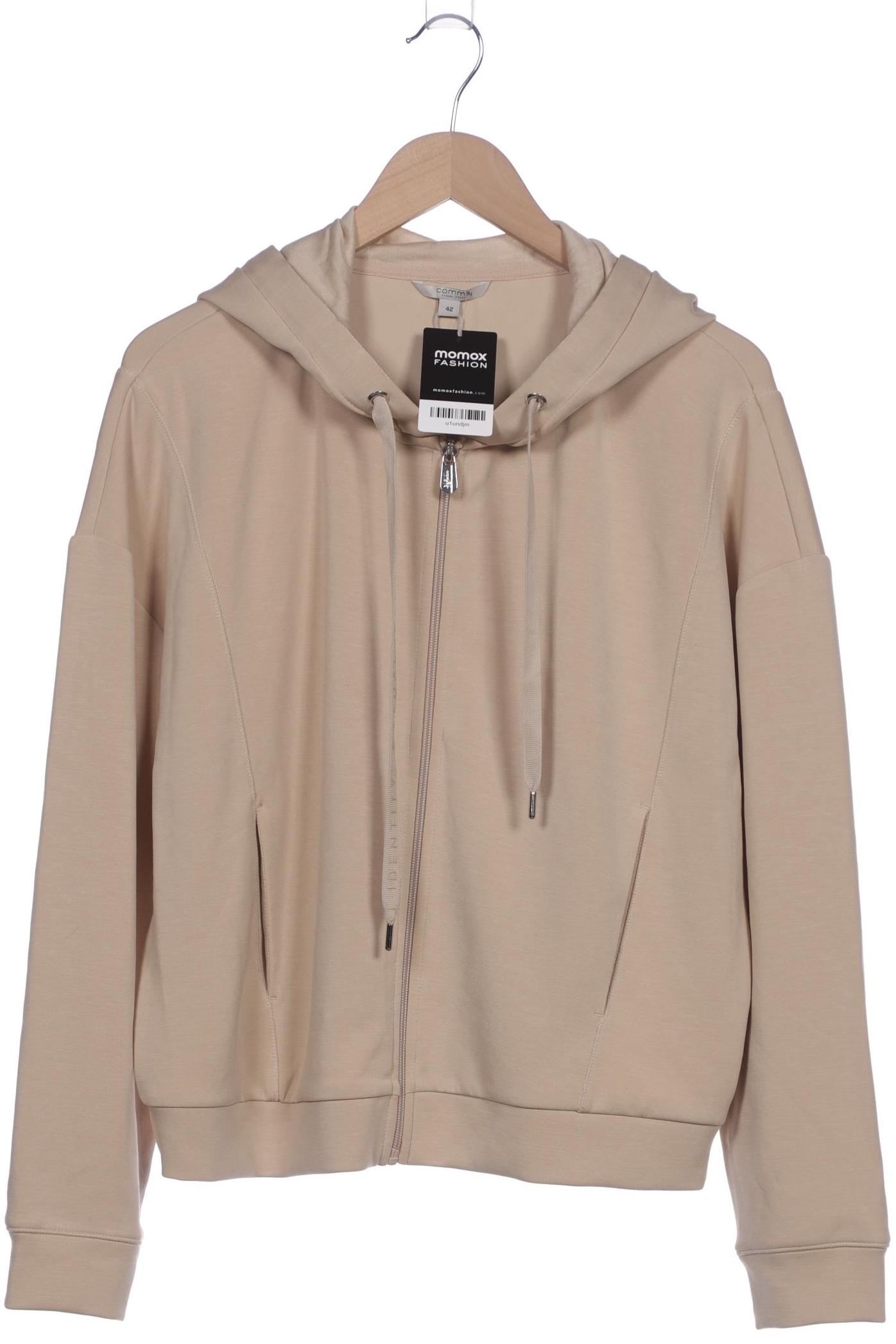

Comma Damen Kapuzenpullover, beige, Gr. 42