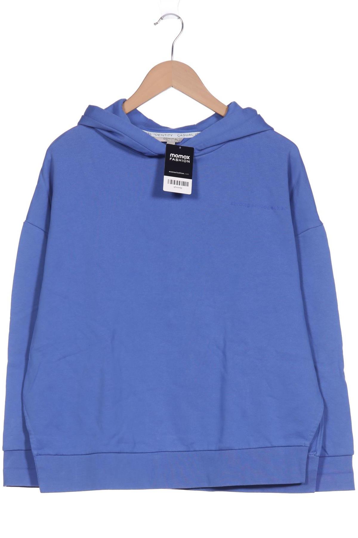 

Comma Damen Kapuzenpullover, blau, Gr. 38
