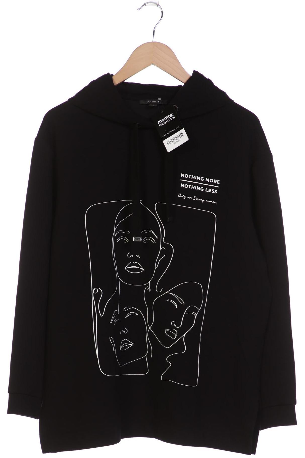 

Comma Damen Kapuzenpullover, schwarz, Gr. 38