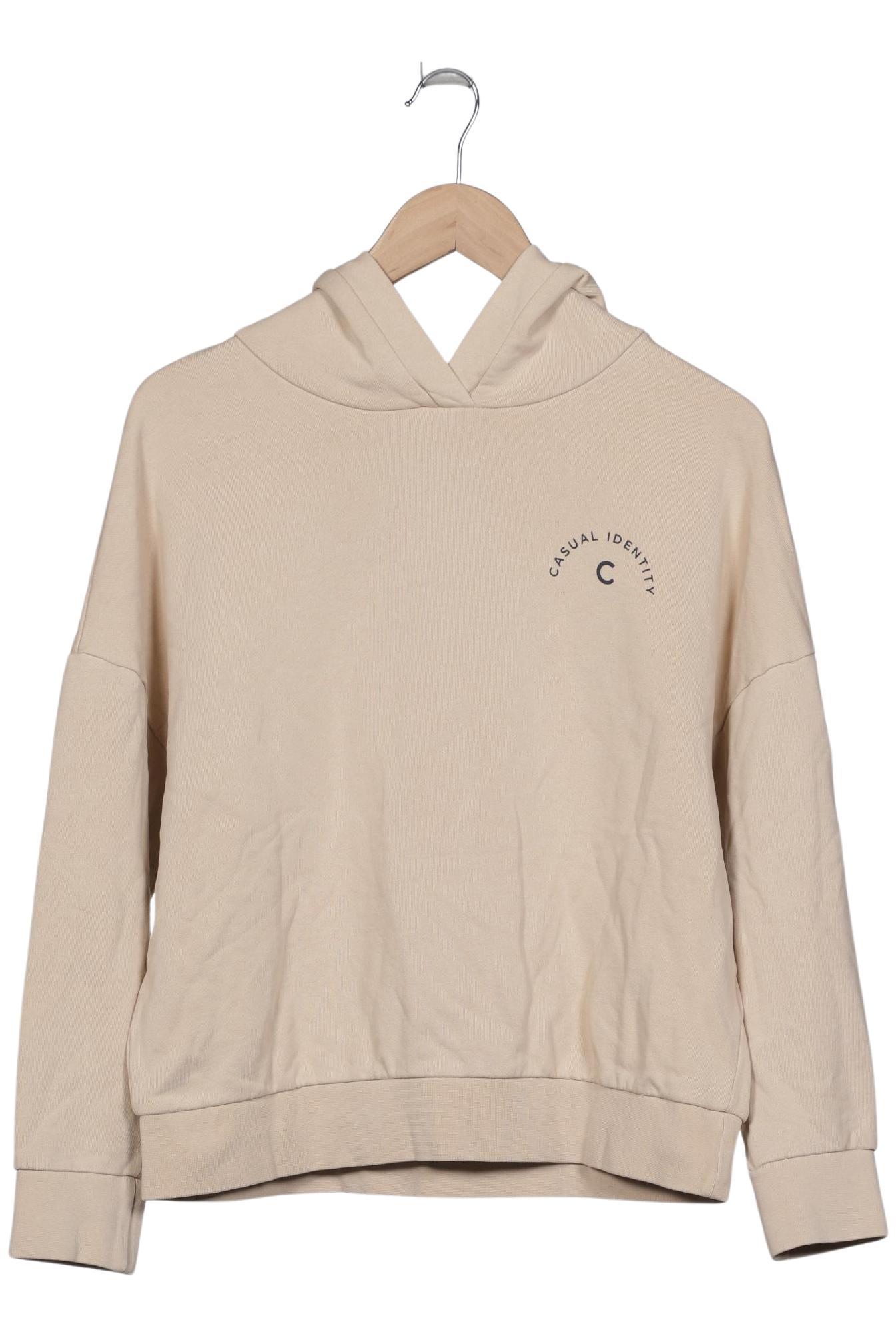 

Comma Damen Kapuzenpullover, beige, Gr. 40