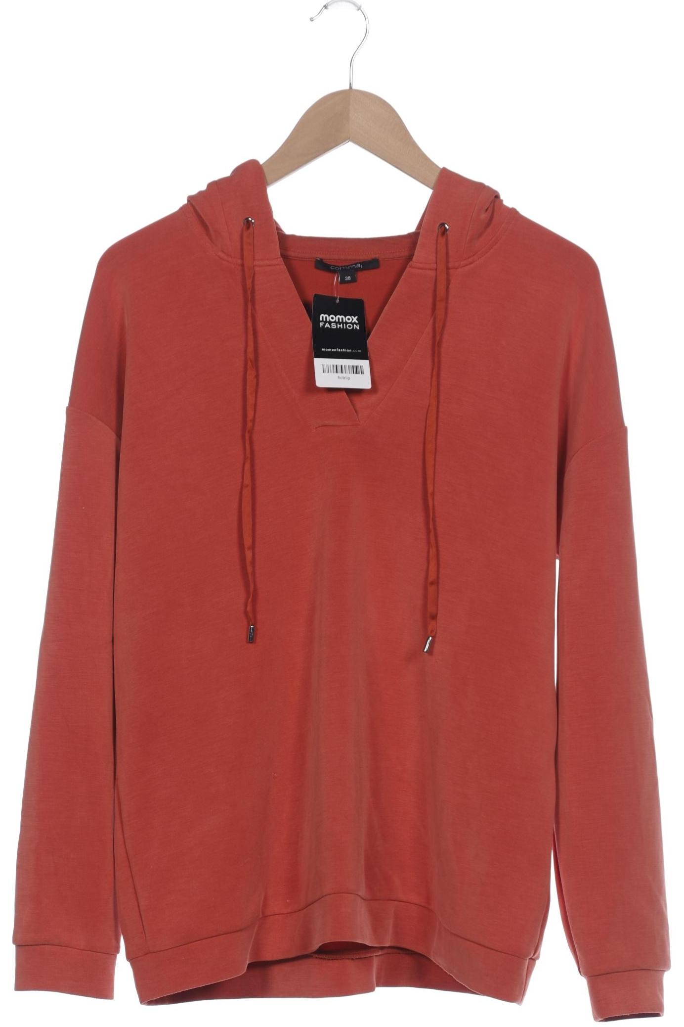 

Comma Damen Kapuzenpullover, orange, Gr. 38