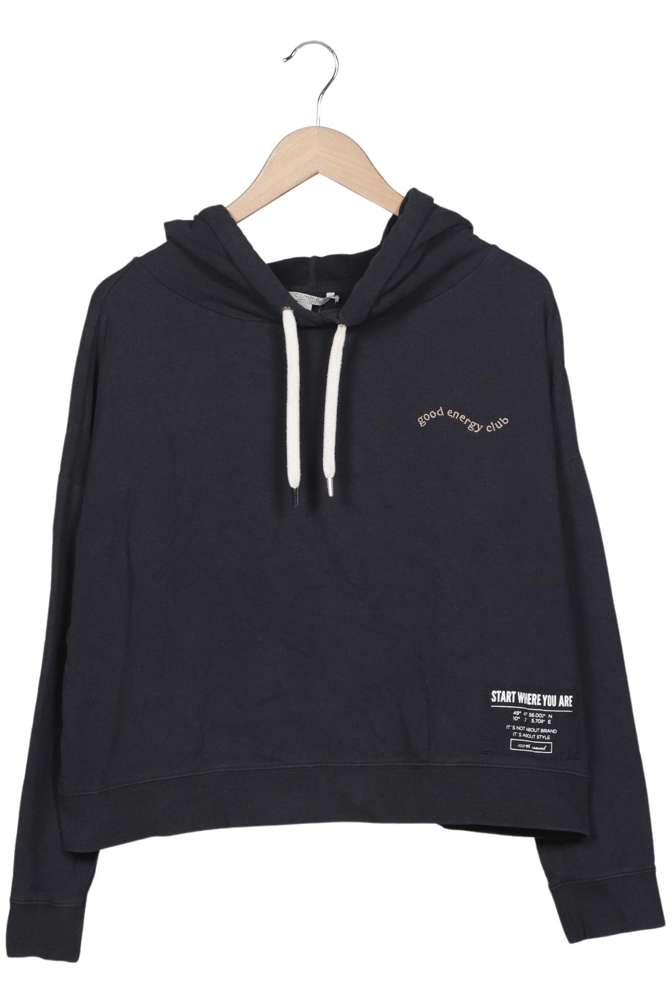 

Comma Damen Kapuzenpullover, marineblau, Gr. 40