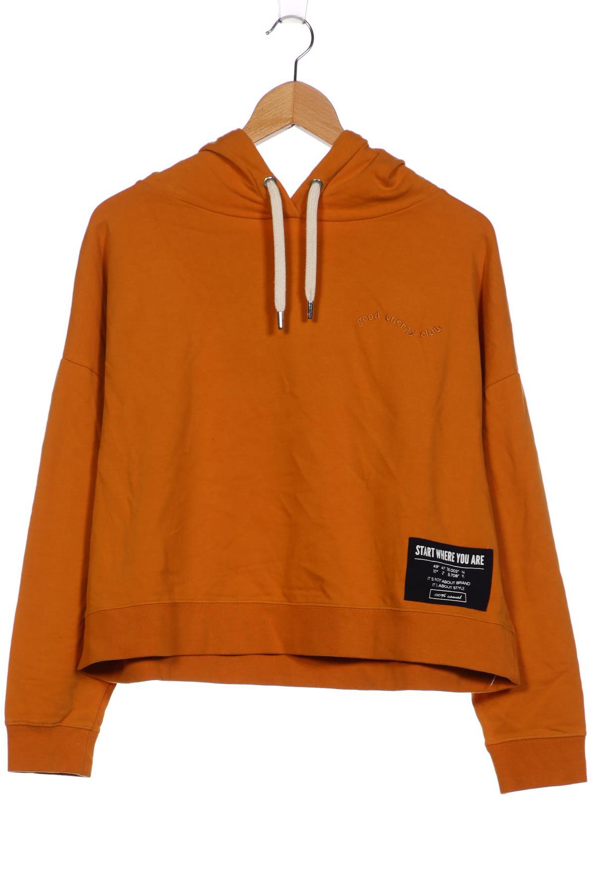 

Comma Damen Kapuzenpullover, orange, Gr. 38