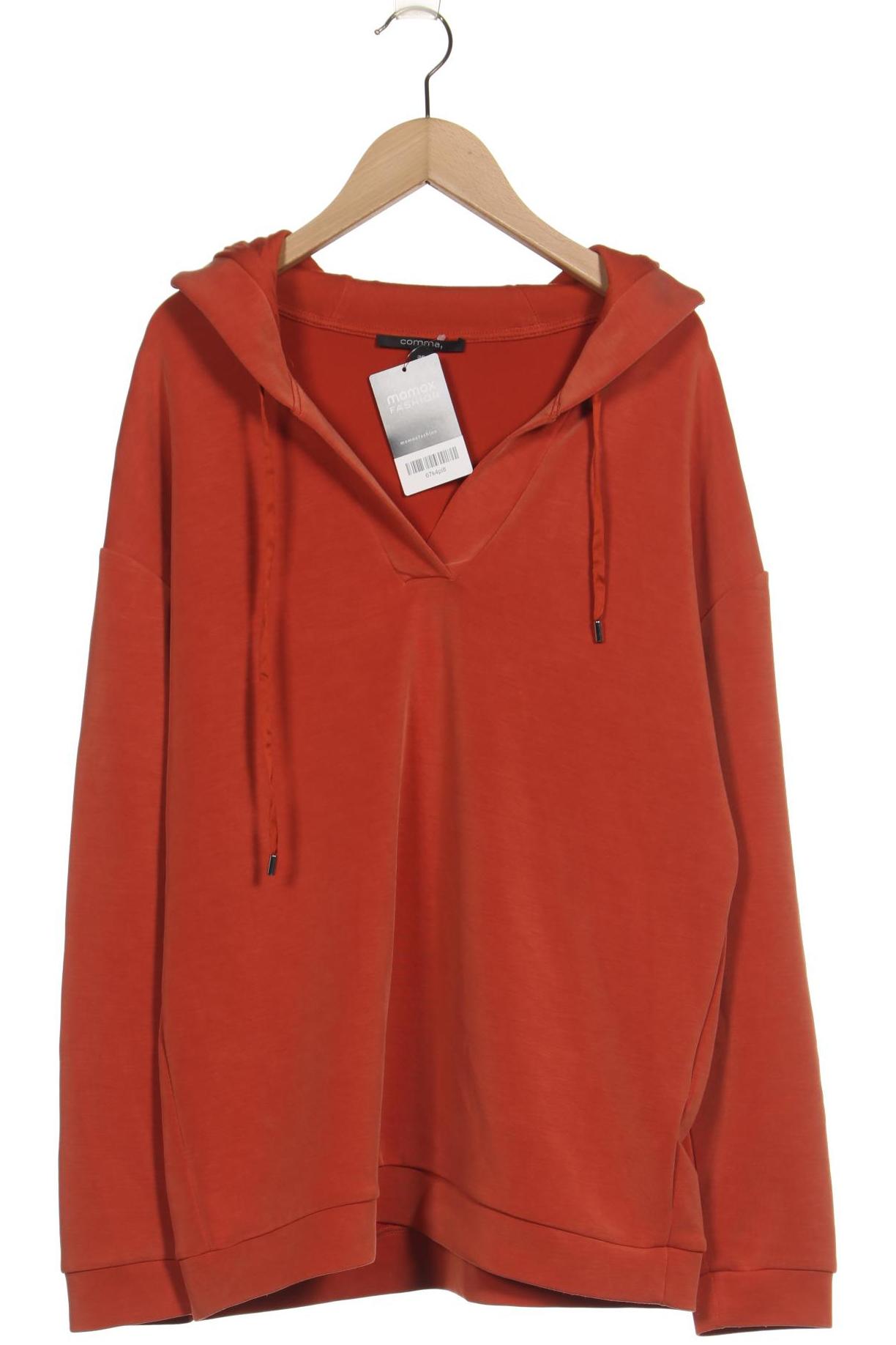

Comma Damen Kapuzenpullover, orange, Gr. 36