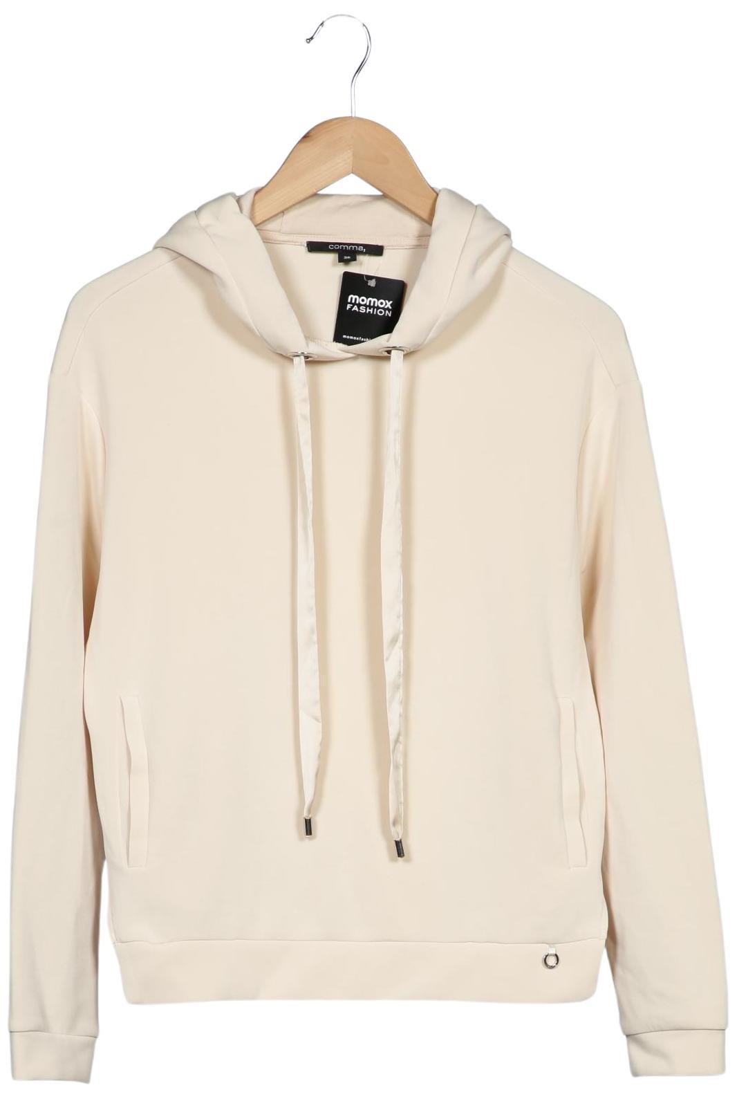 

Comma Damen Kapuzenpullover, cremeweiß, Gr. 36
