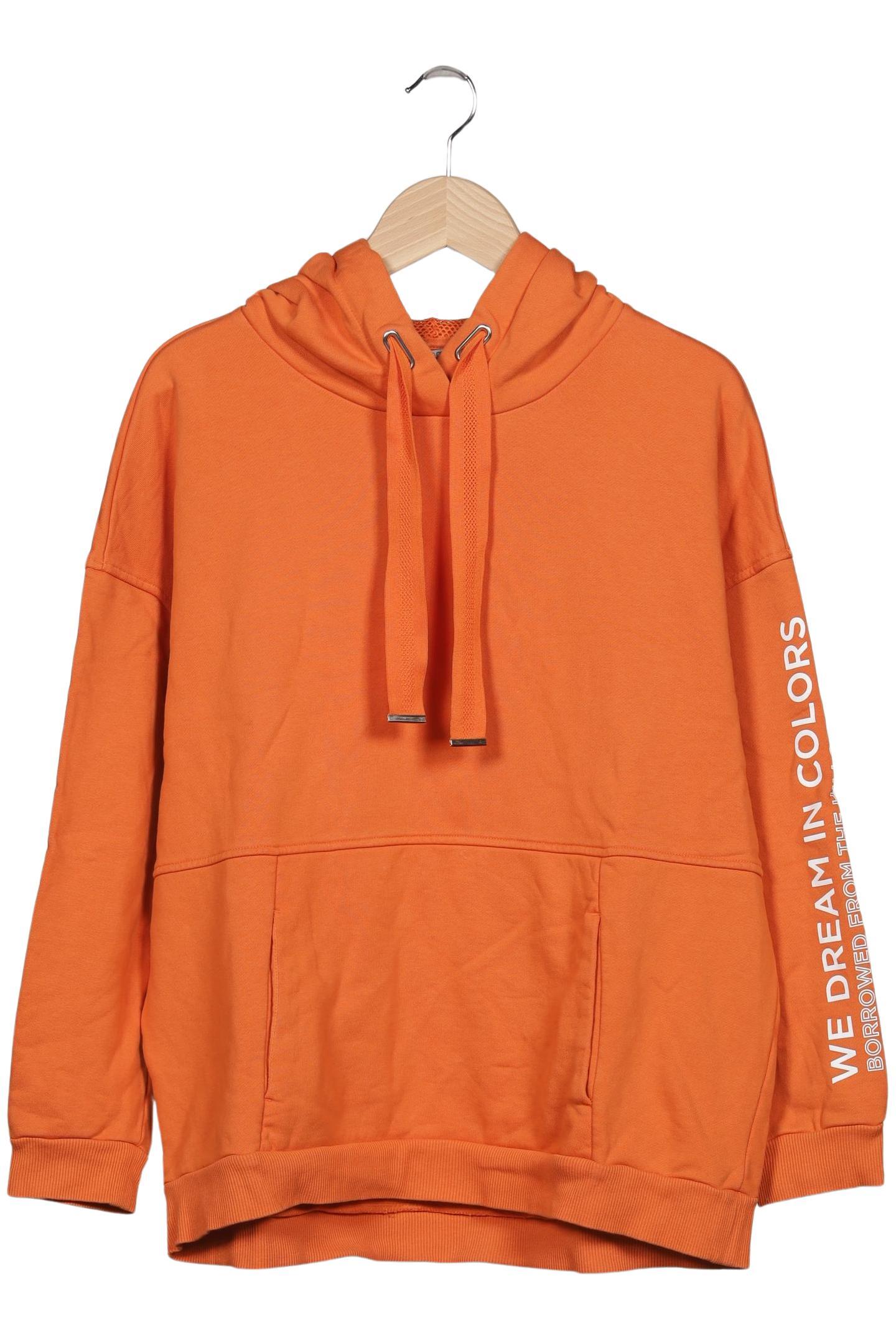 

Comma Damen Kapuzenpullover, orange, Gr. 42