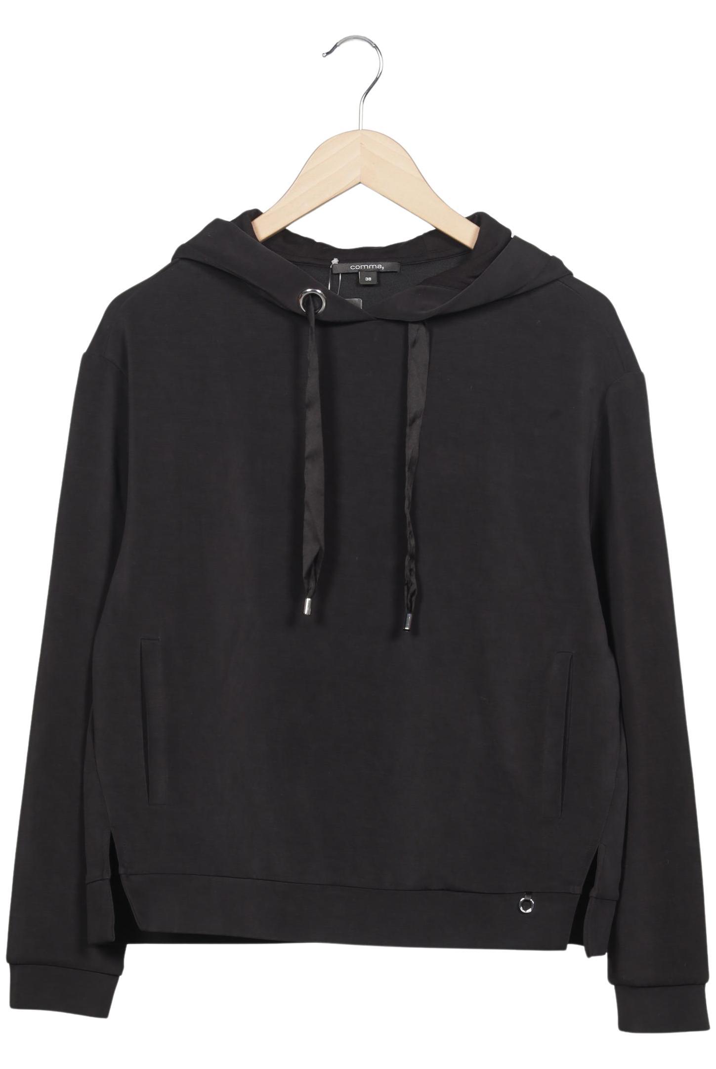 

Comma Damen Kapuzenpullover, schwarz, Gr. 38