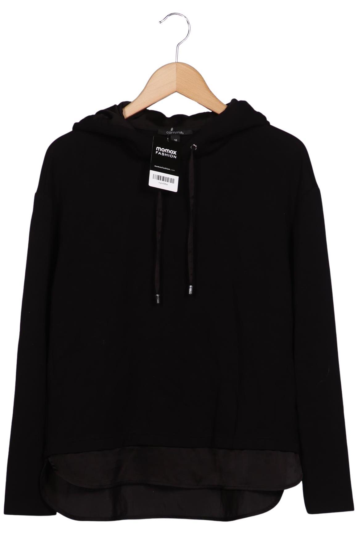 

Comma Damen Kapuzenpullover, schwarz, Gr. 38