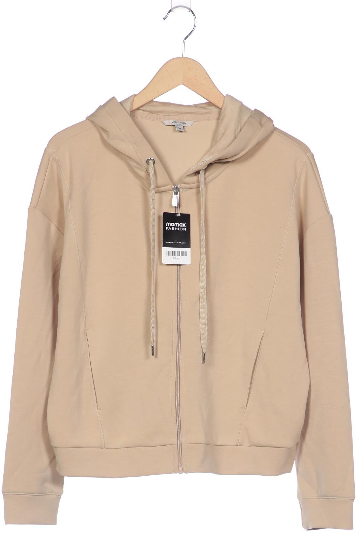 

Comma Damen Kapuzenpullover, beige, Gr. 38
