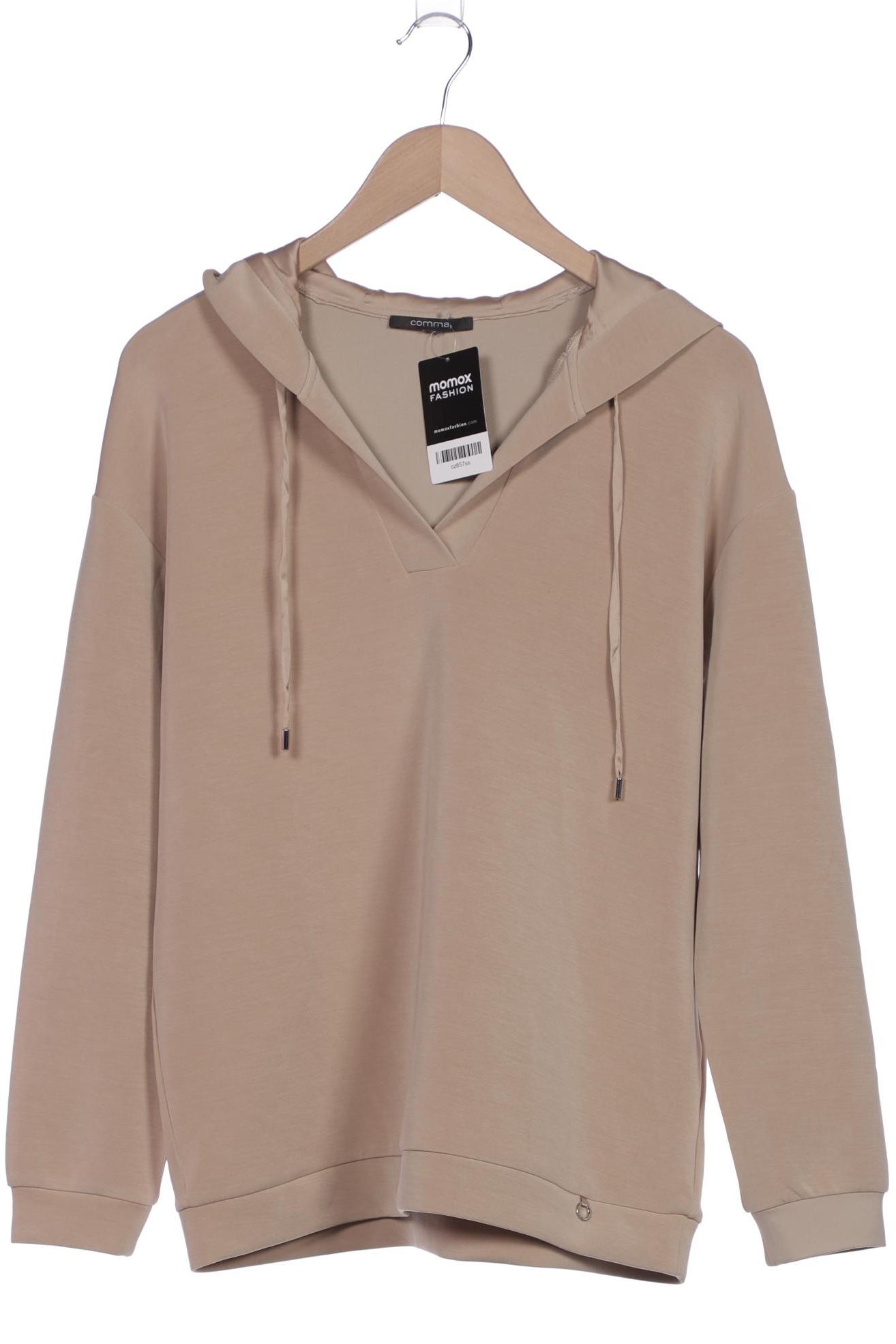 

Comma Damen Kapuzenpullover, beige, Gr. 40