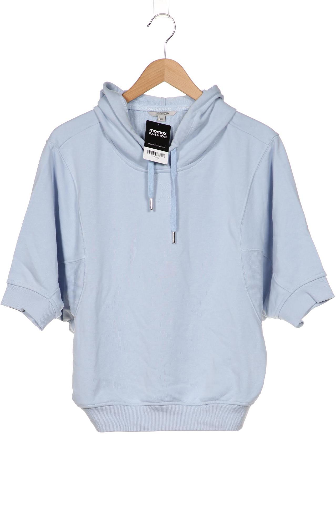 

Comma Damen Kapuzenpullover, hellblau, Gr. 36