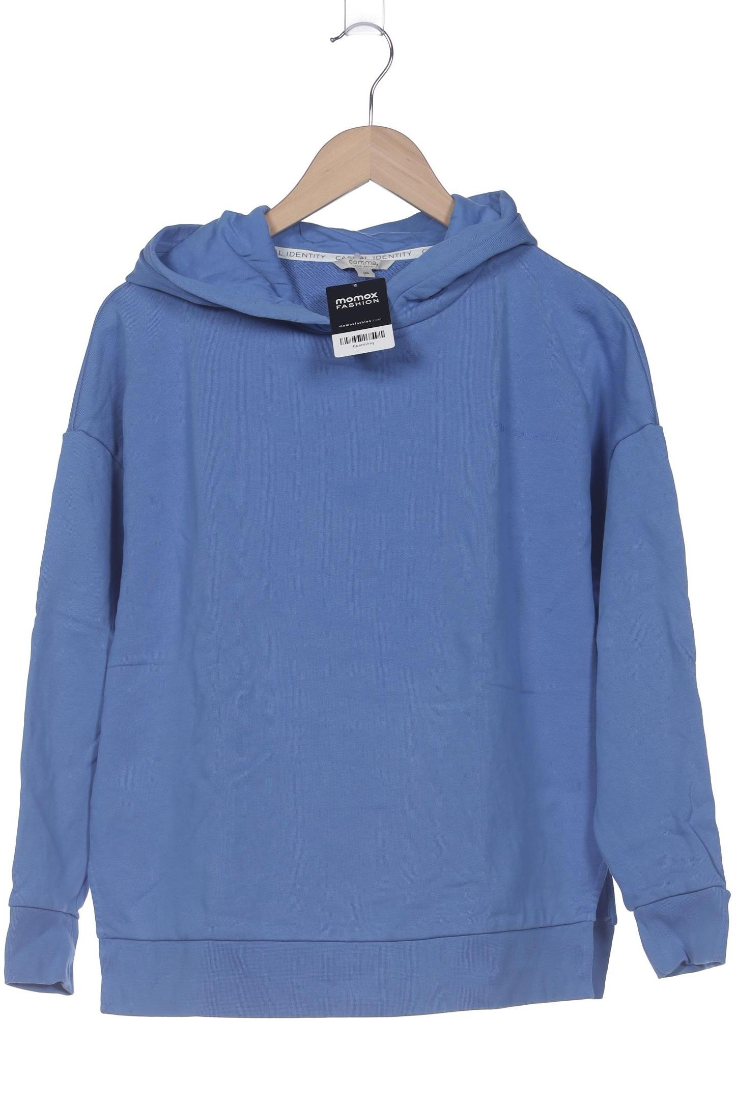 

Comma Damen Kapuzenpullover, blau, Gr. 36