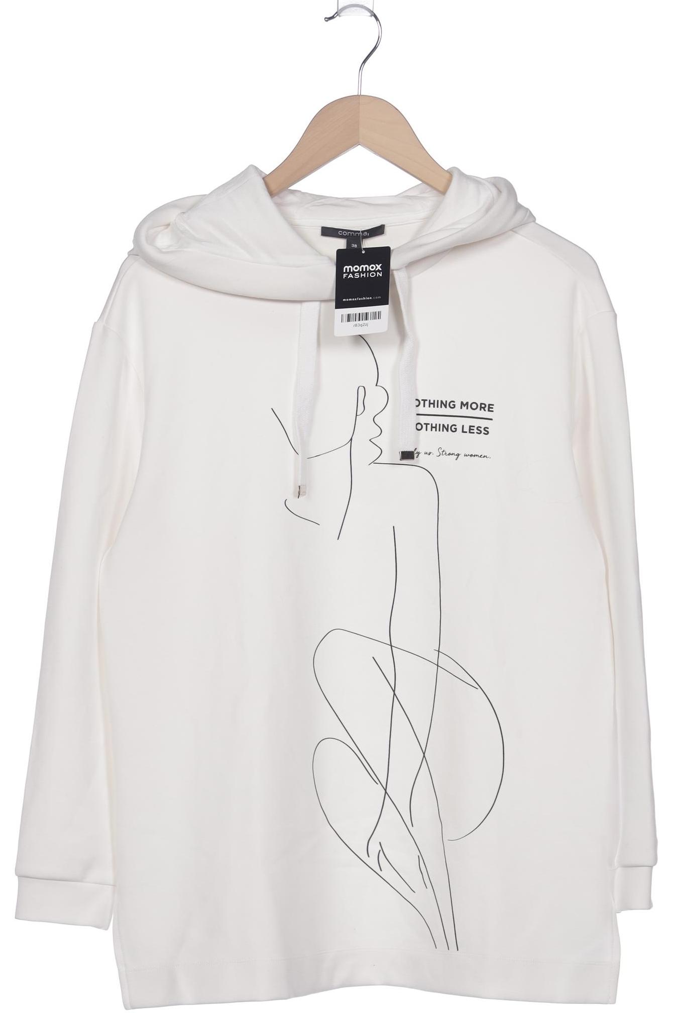 

Comma Damen Kapuzenpullover, cremeweiß, Gr. 38