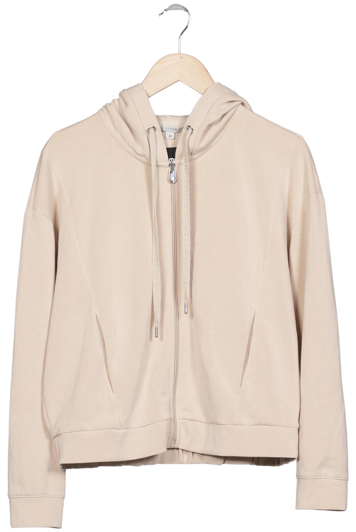 

Comma Damen Kapuzenpullover, beige, Gr. 36