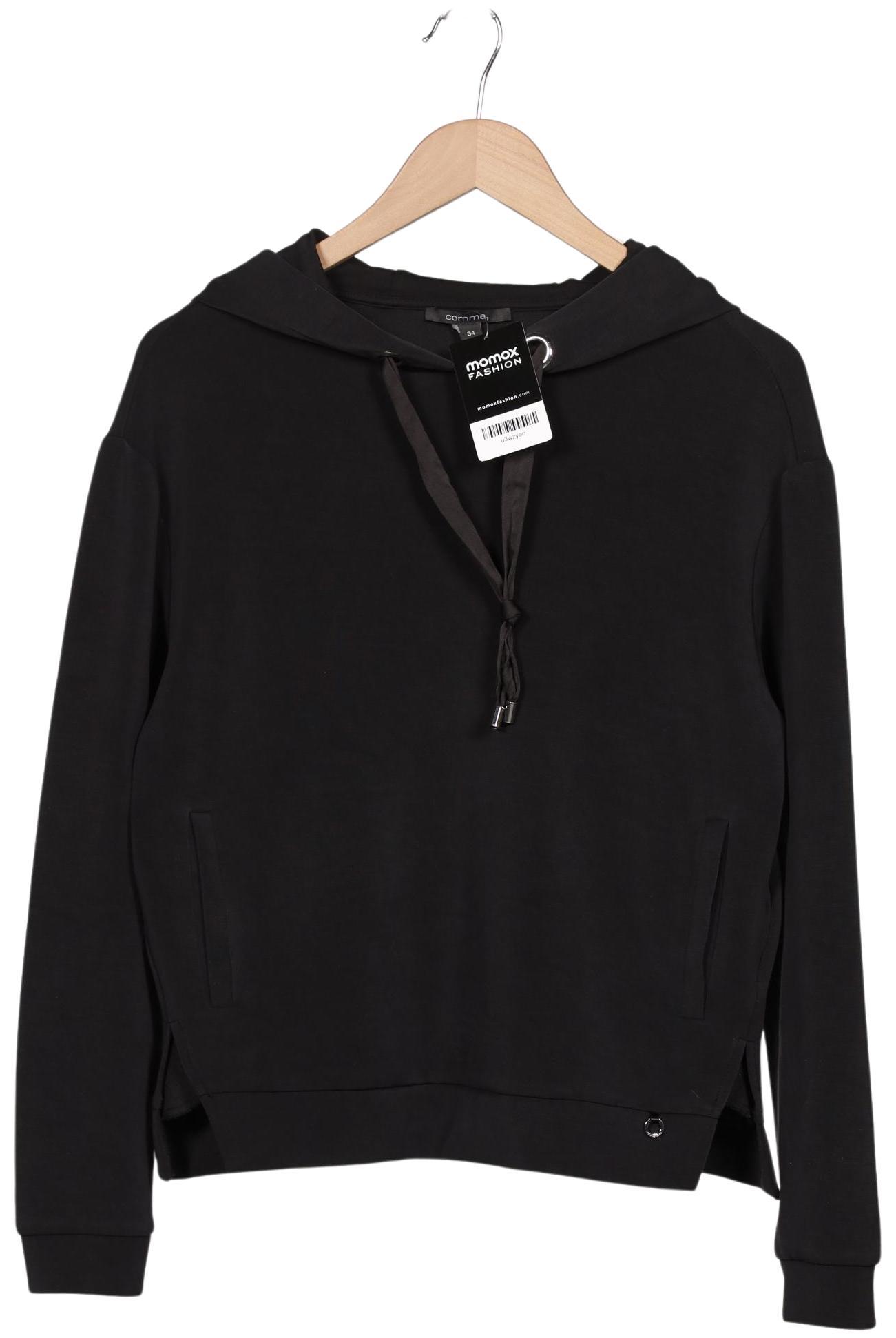 

Comma Damen Kapuzenpullover, schwarz, Gr. 34