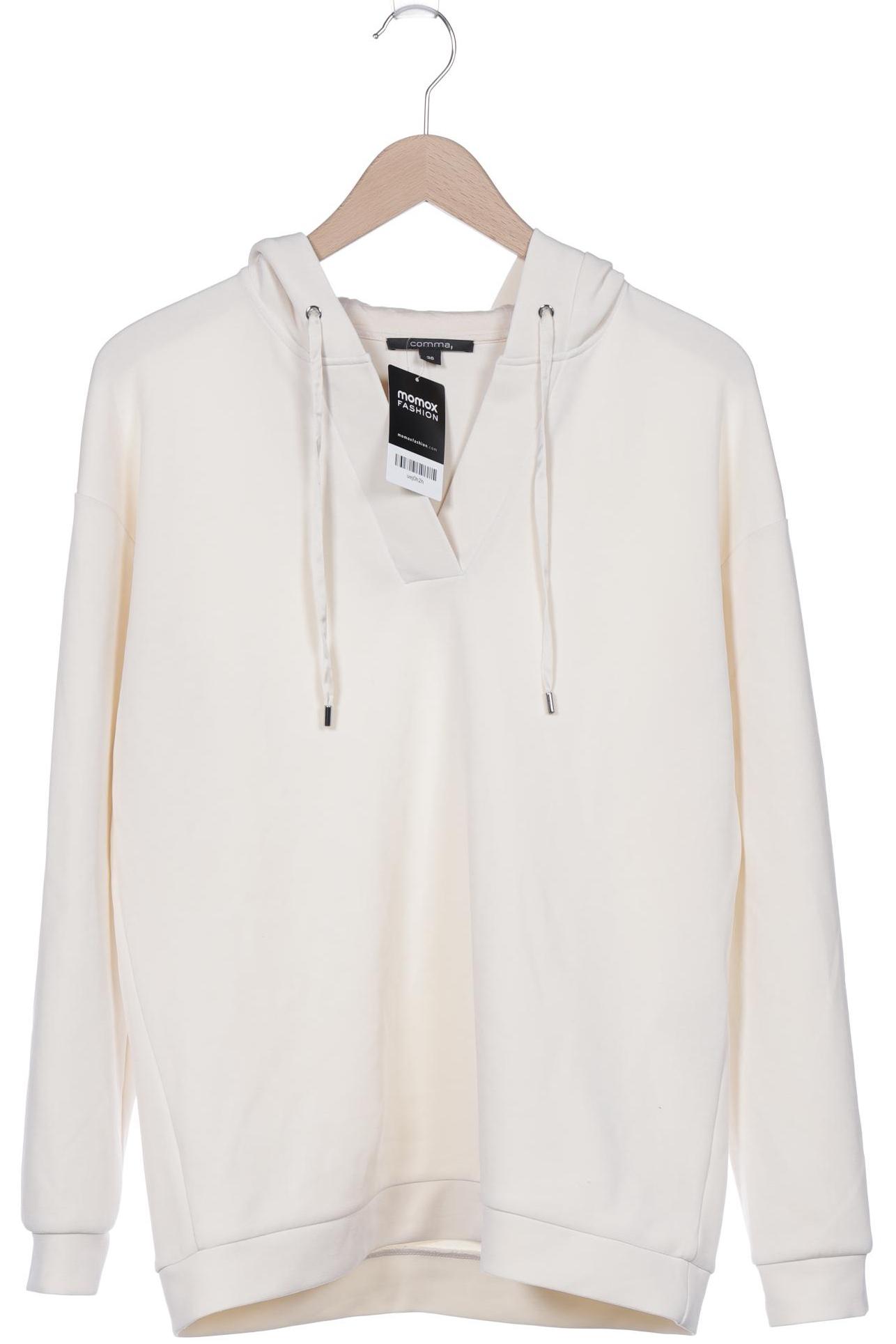 

Comma Damen Kapuzenpullover, cremeweiß, Gr. 36
