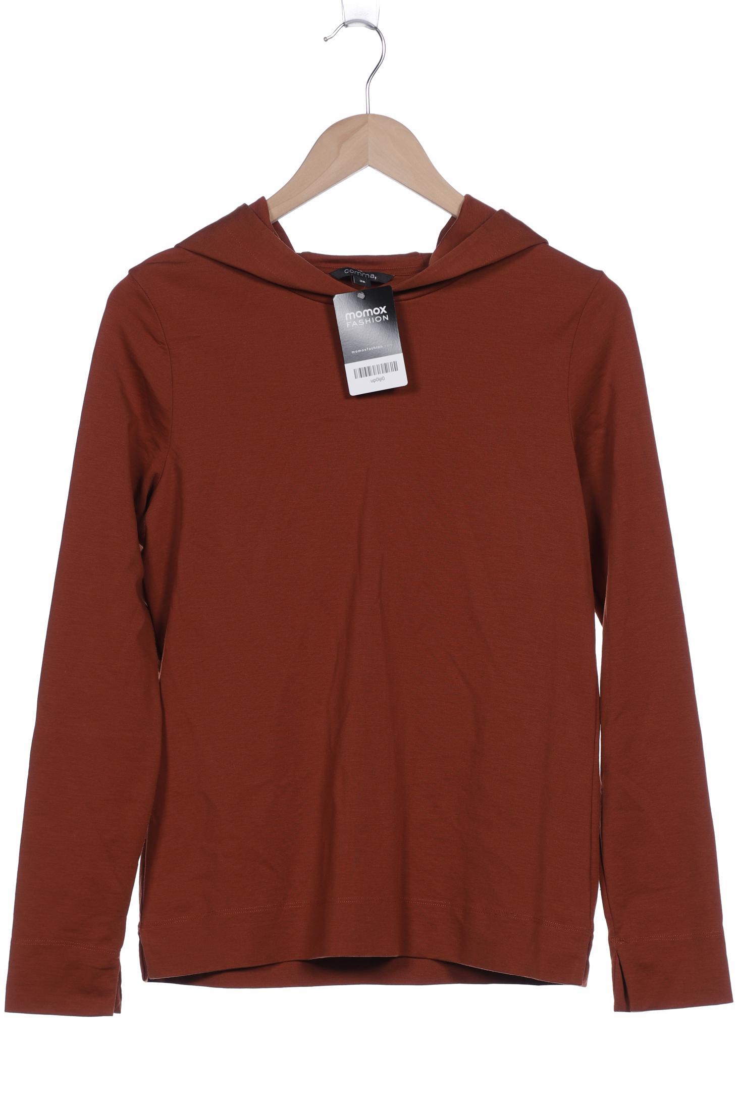 

Comma Damen Kapuzenpullover, orange, Gr. 38
