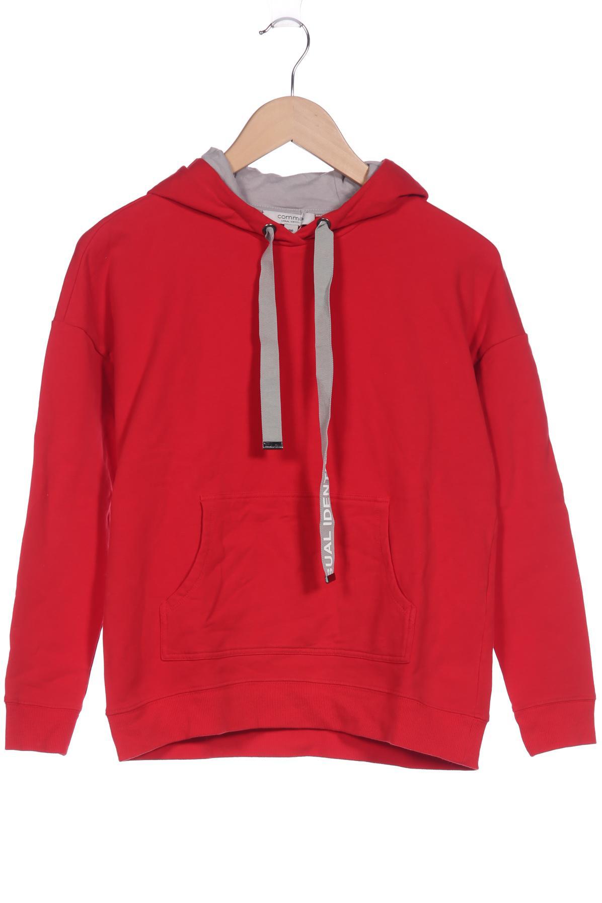 

Comma Damen Kapuzenpullover, rot, Gr. 36