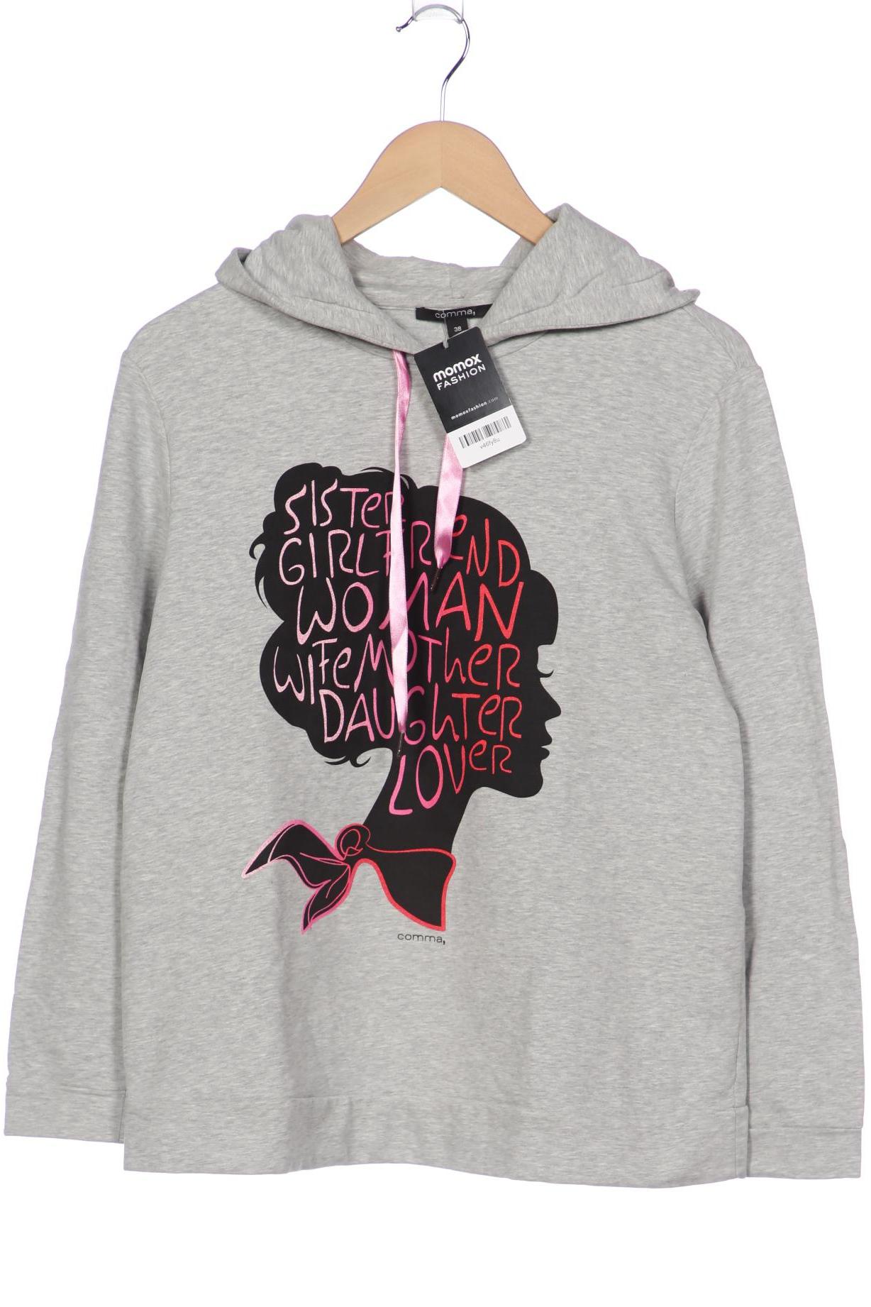 

Comma Damen Kapuzenpullover, grau, Gr. 38