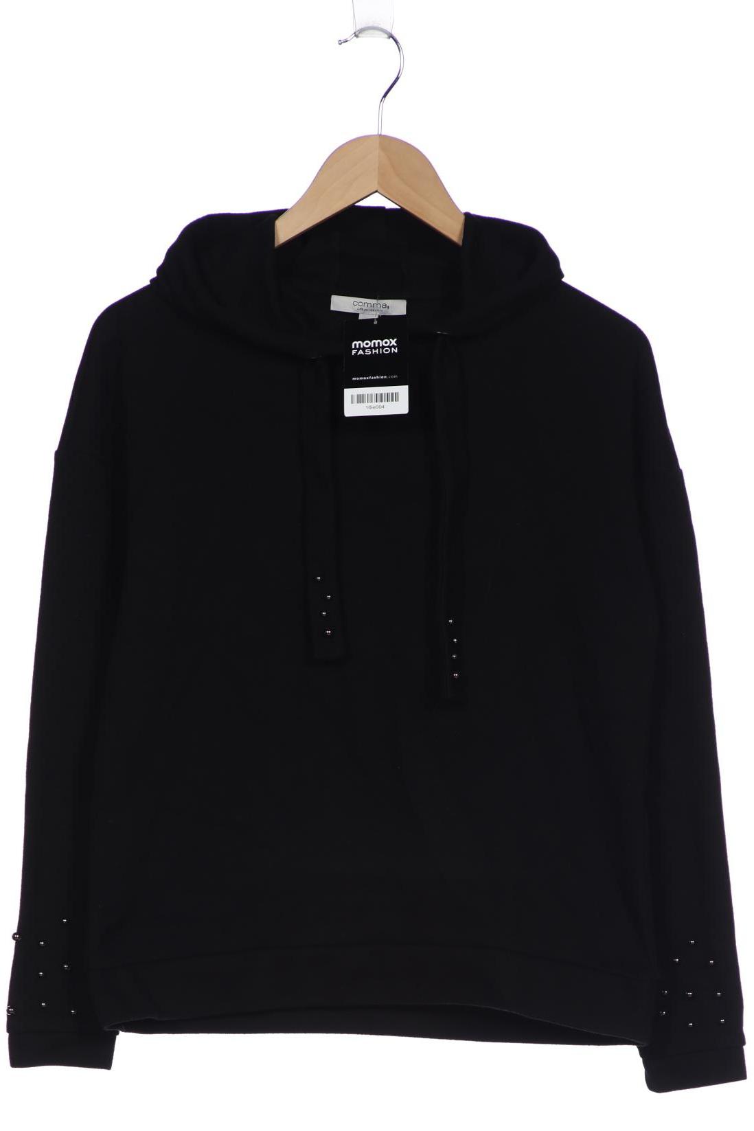 

Comma Damen Kapuzenpullover, schwarz, Gr. 36
