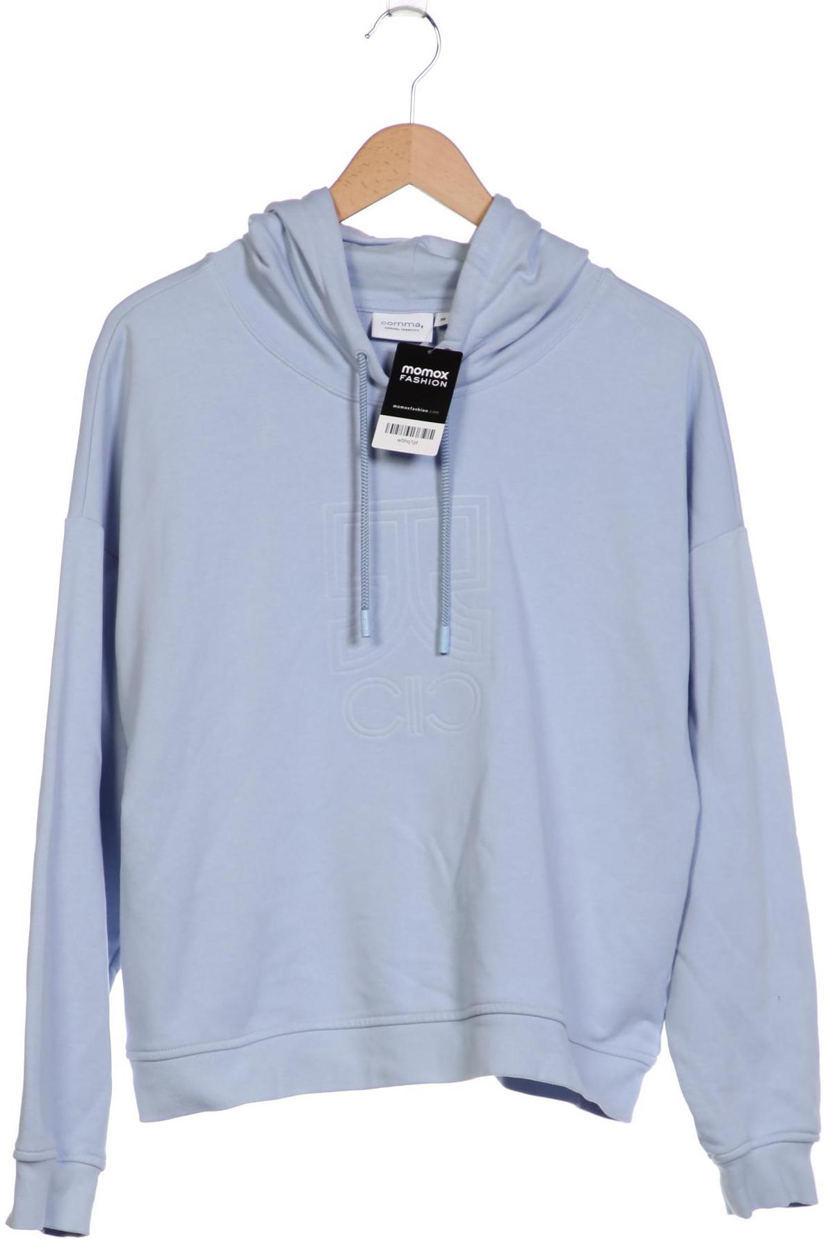 

Comma Damen Kapuzenpullover, hellblau, Gr. 38