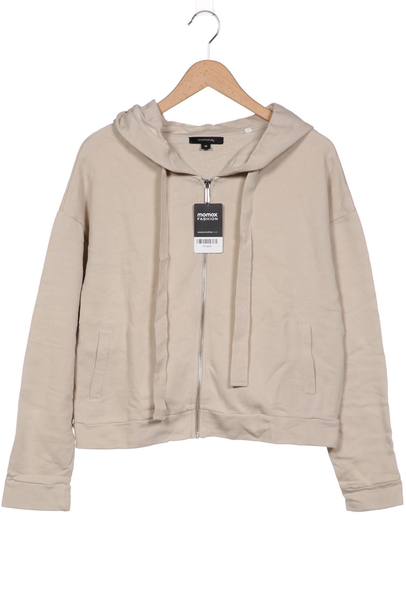 

Comma Damen Kapuzenpullover, beige, Gr. 38