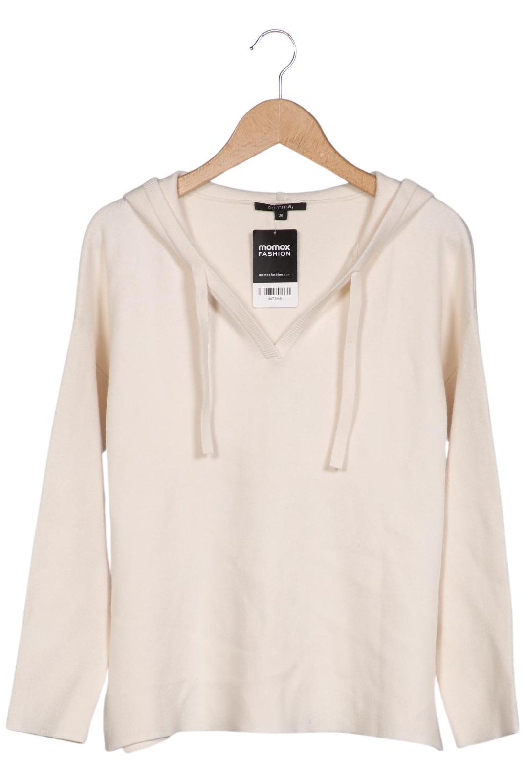 

Comma Damen Kapuzenpullover, cremeweiß, Gr. 38