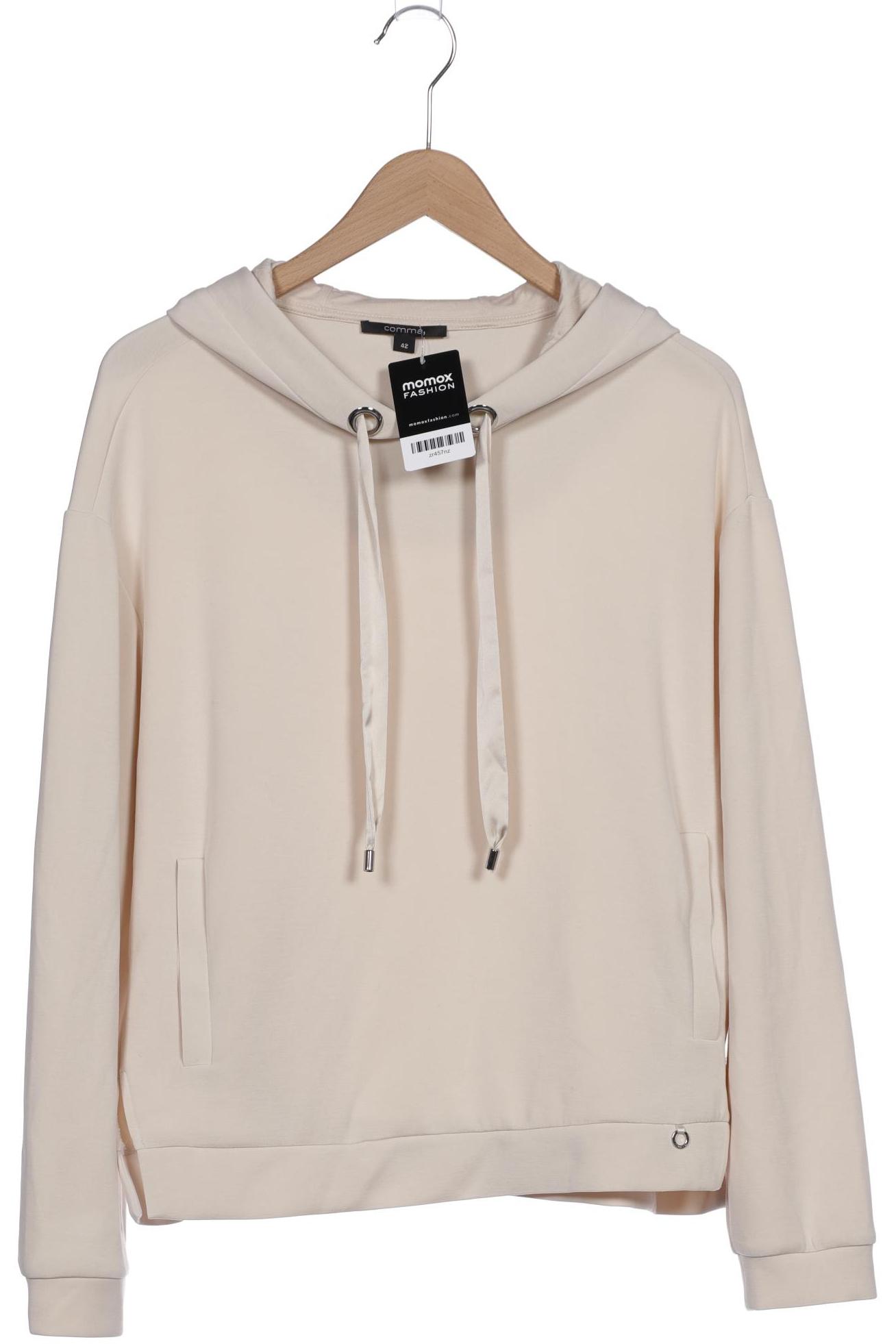 

Comma Damen Kapuzenpullover, beige, Gr. 42