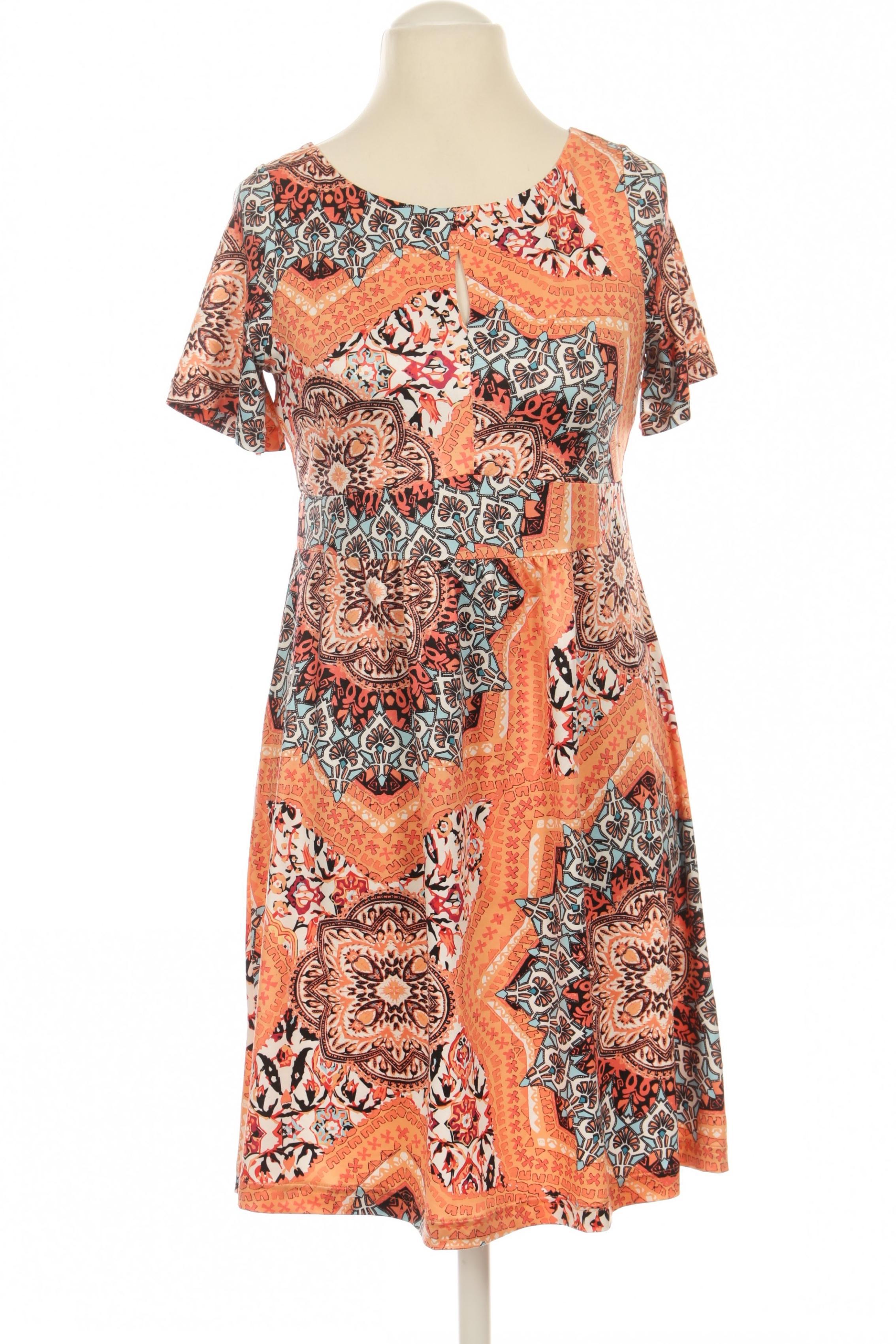 

Comma Damen Kleid, orange, Gr.