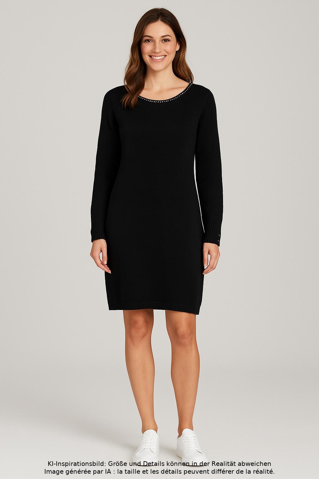 

Comma Damen Kleid, schwarz, Gr. 38