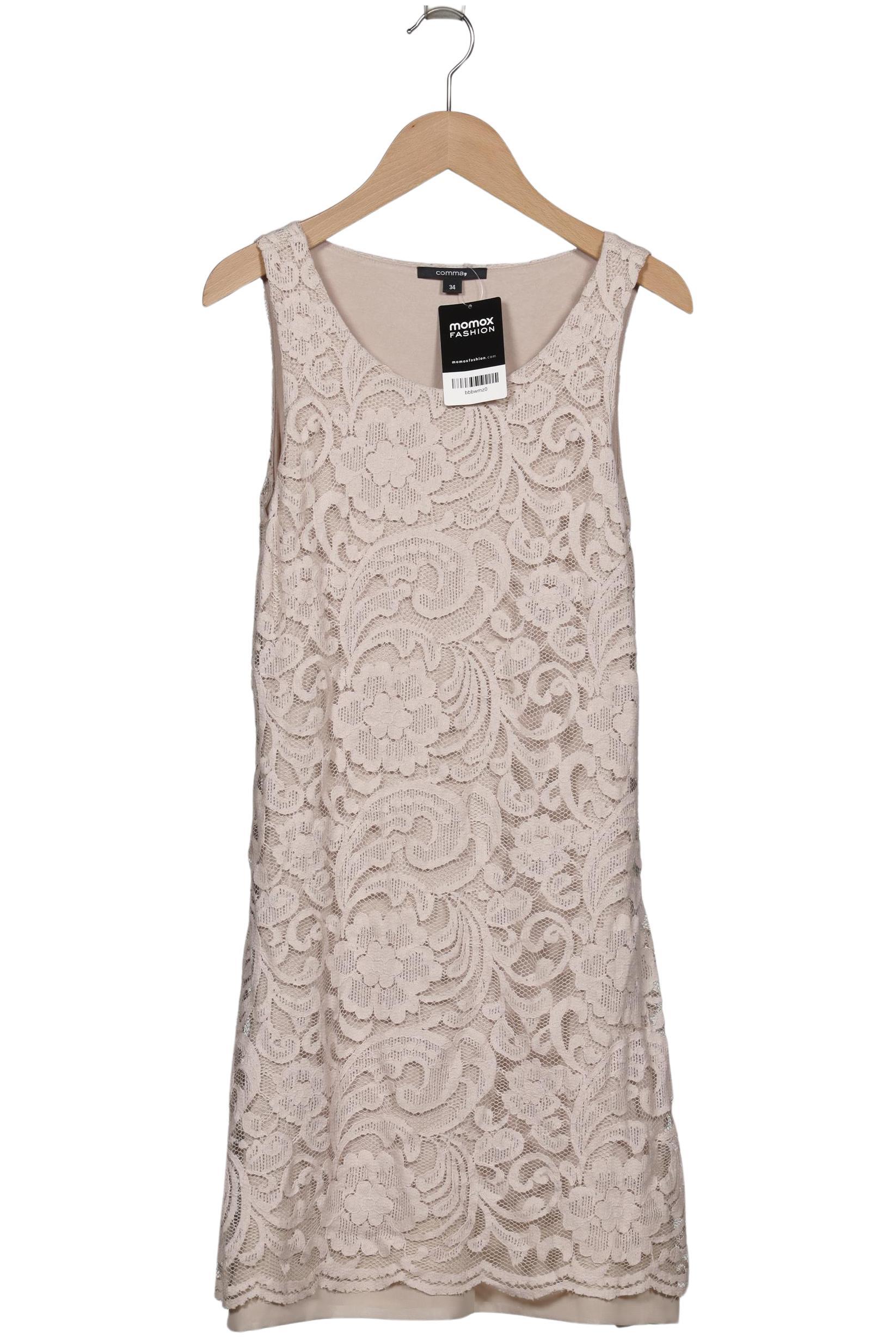 

Comma Damen Kleid, beige, Gr. 34