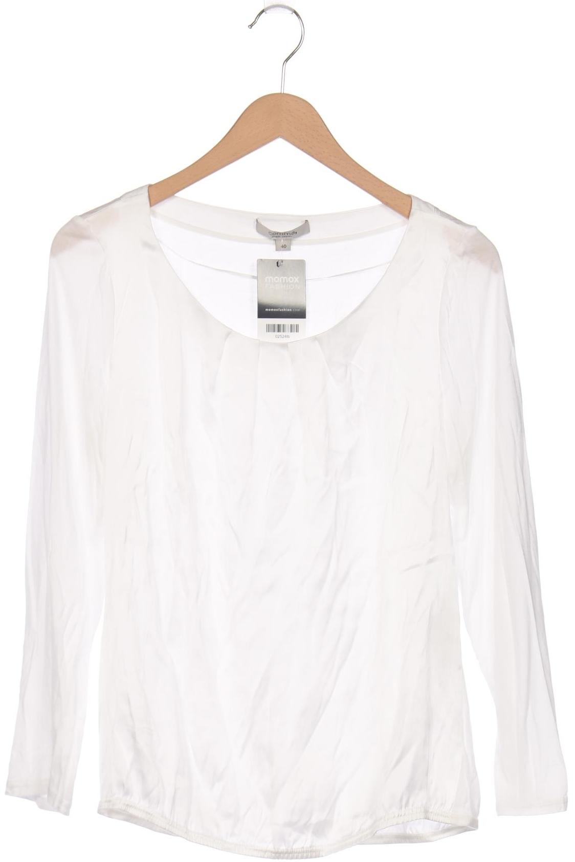 

Comma Damen Langarmshirt, weiß, Gr. 40