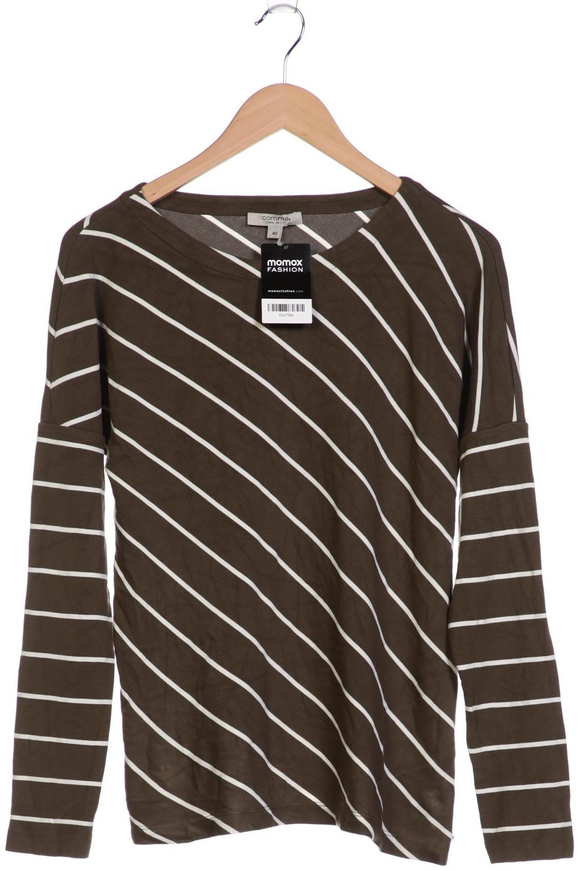 

Comma Damen Langarmshirt, grün, Gr. 40
