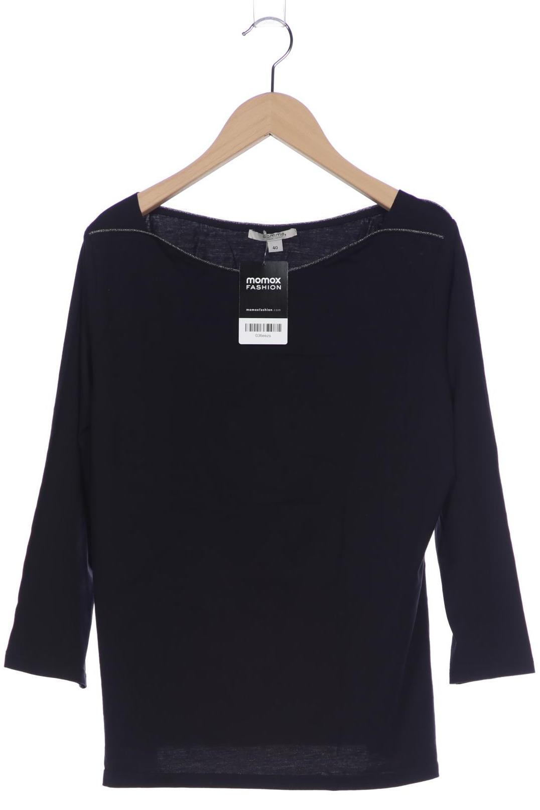 

Comma Damen Langarmshirt, marineblau, Gr. 40