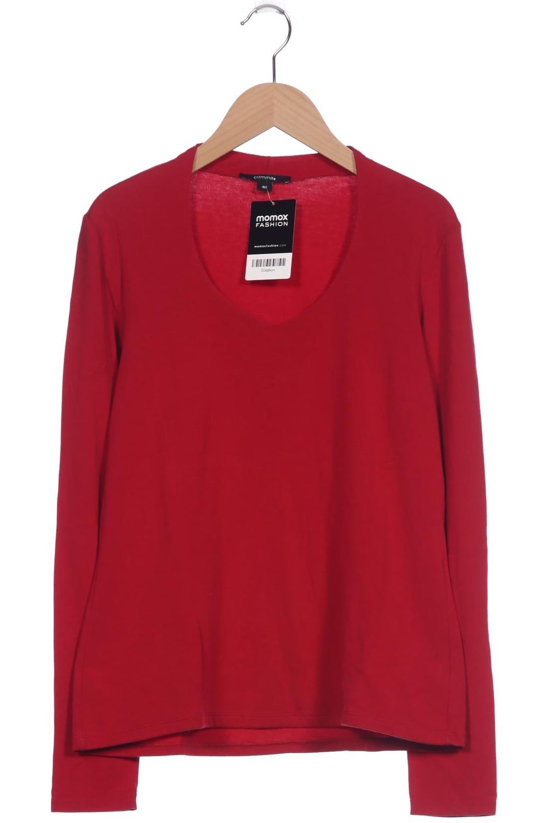 

Comma Damen Langarmshirt, rot, Gr. 40