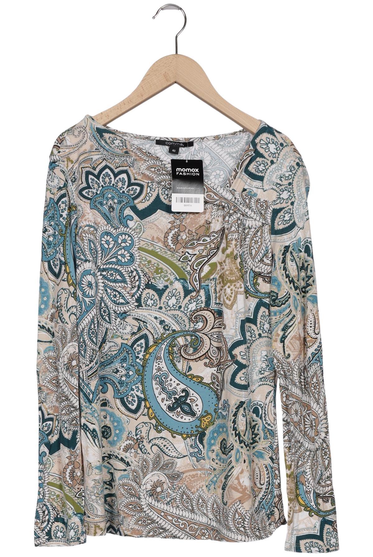 

Comma Damen Langarmshirt, mehrfarbig, Gr. 40