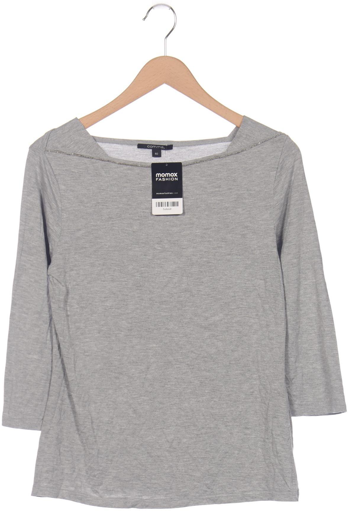 

Comma Damen Langarmshirt, grau, Gr. 40
