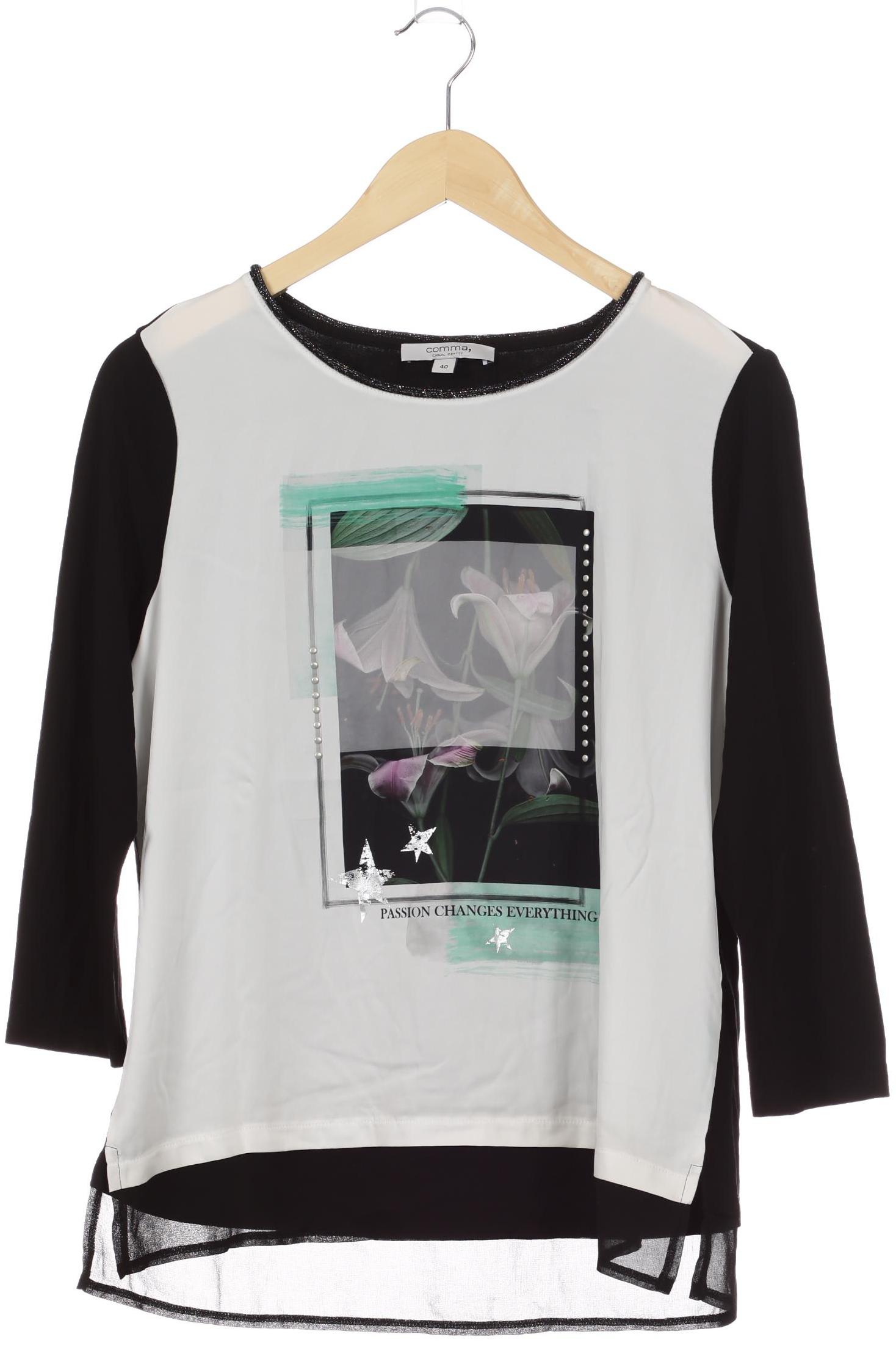 

Comma Damen Langarmshirt, grau, Gr. 40