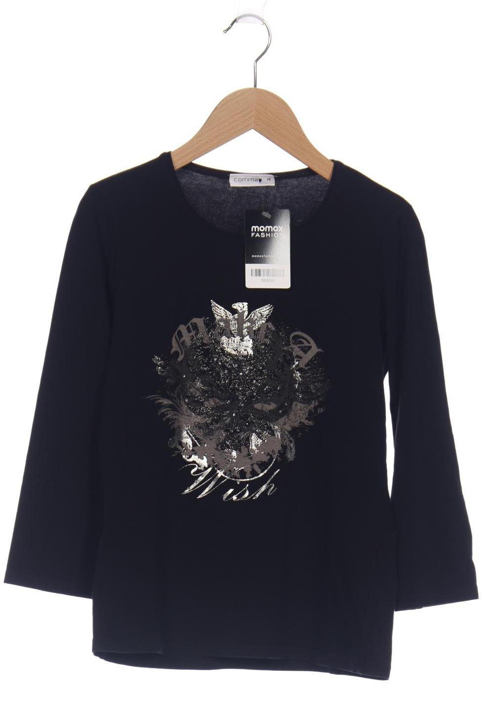 

Comma Damen Langarmshirt, schwarz, Gr. 36