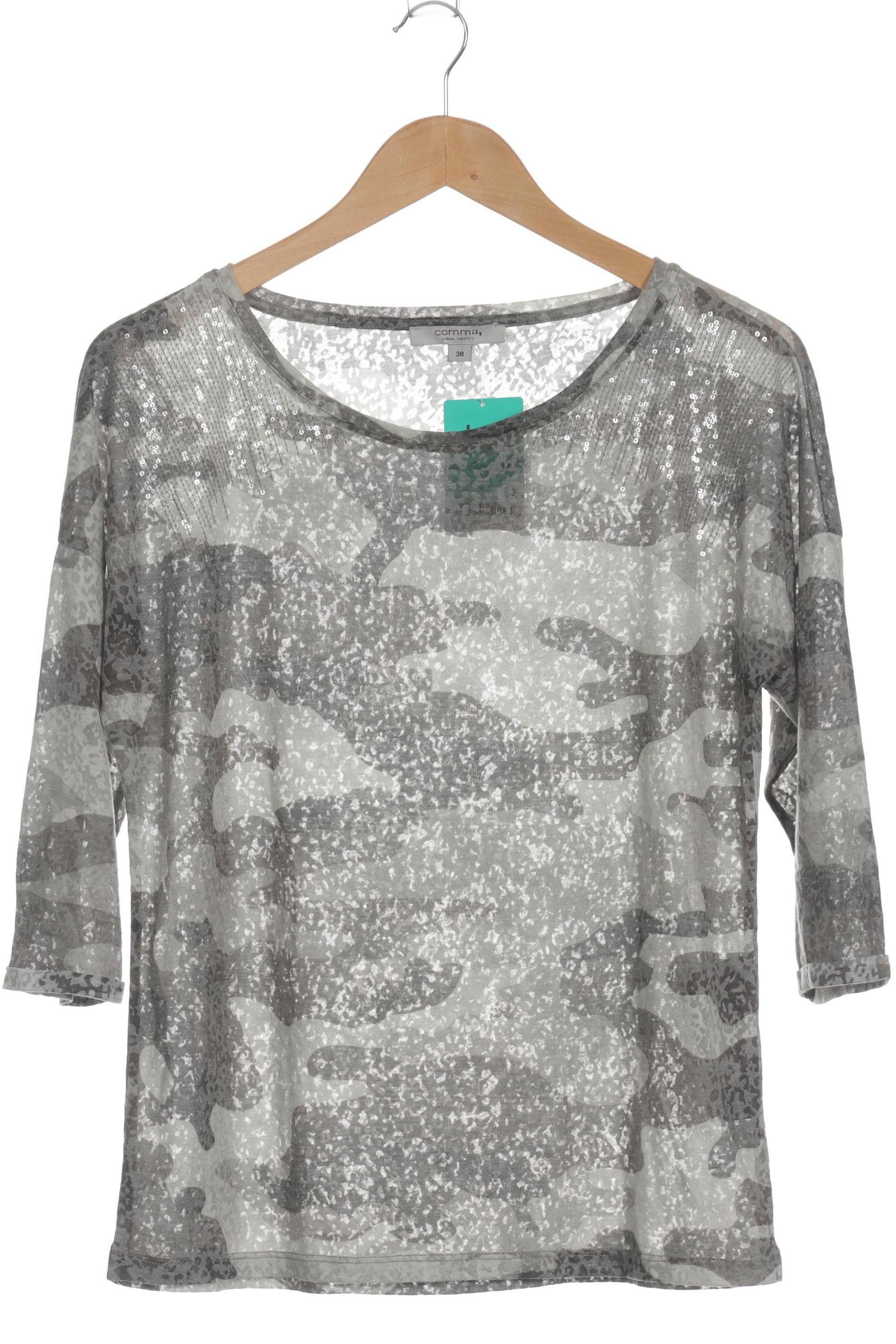 

Comma Damen Langarmshirt, grün, Gr. 38