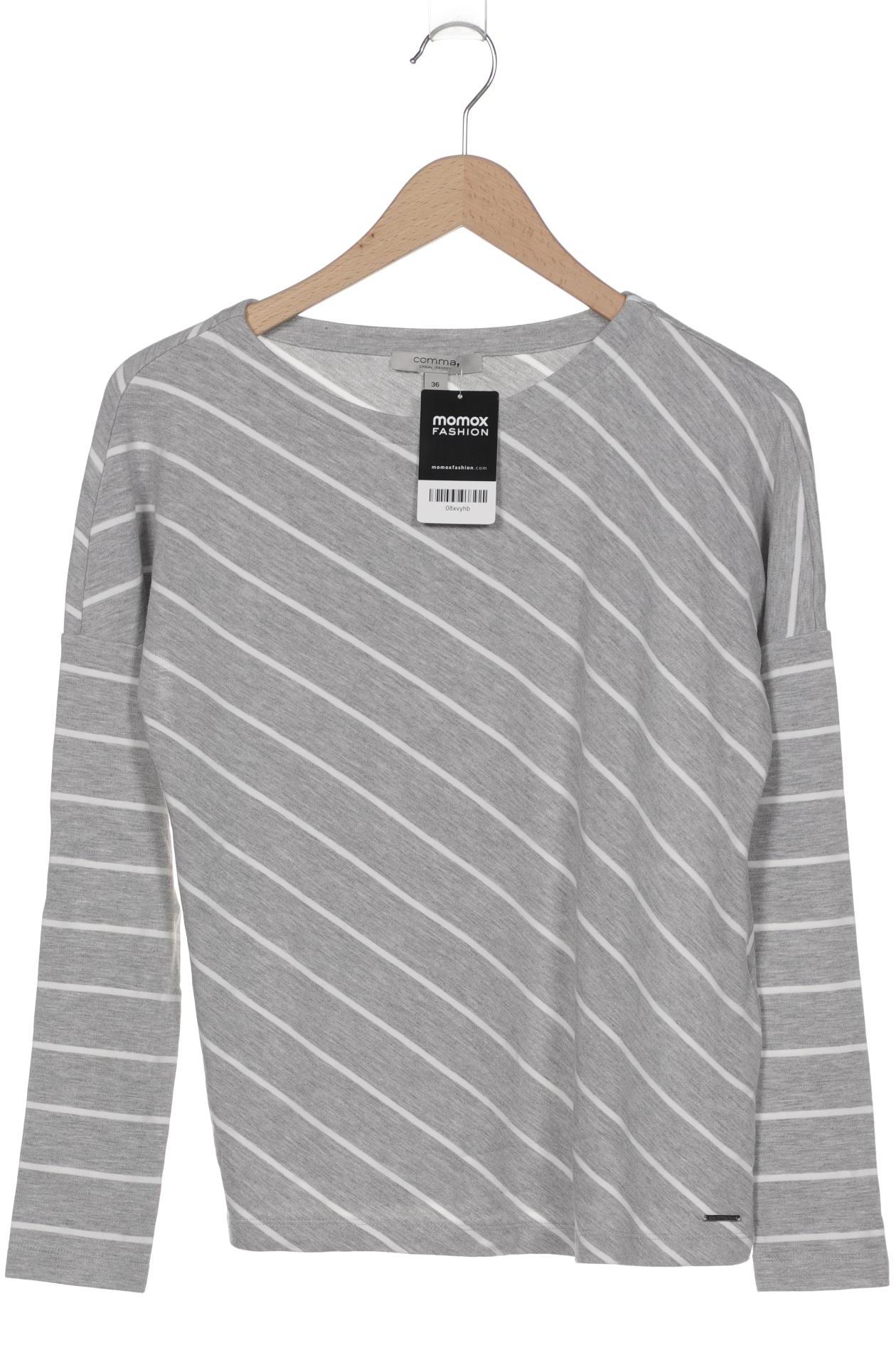 

Comma Damen Langarmshirt, grau, Gr. 36