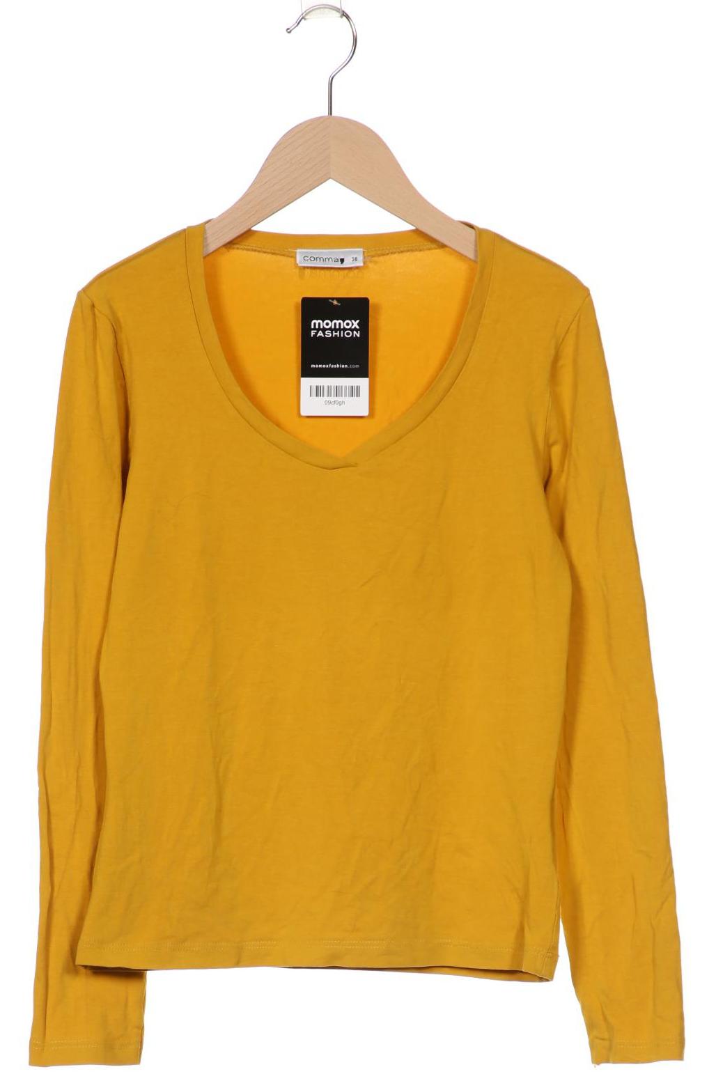 

Comma Damen Langarmshirt, gelb
